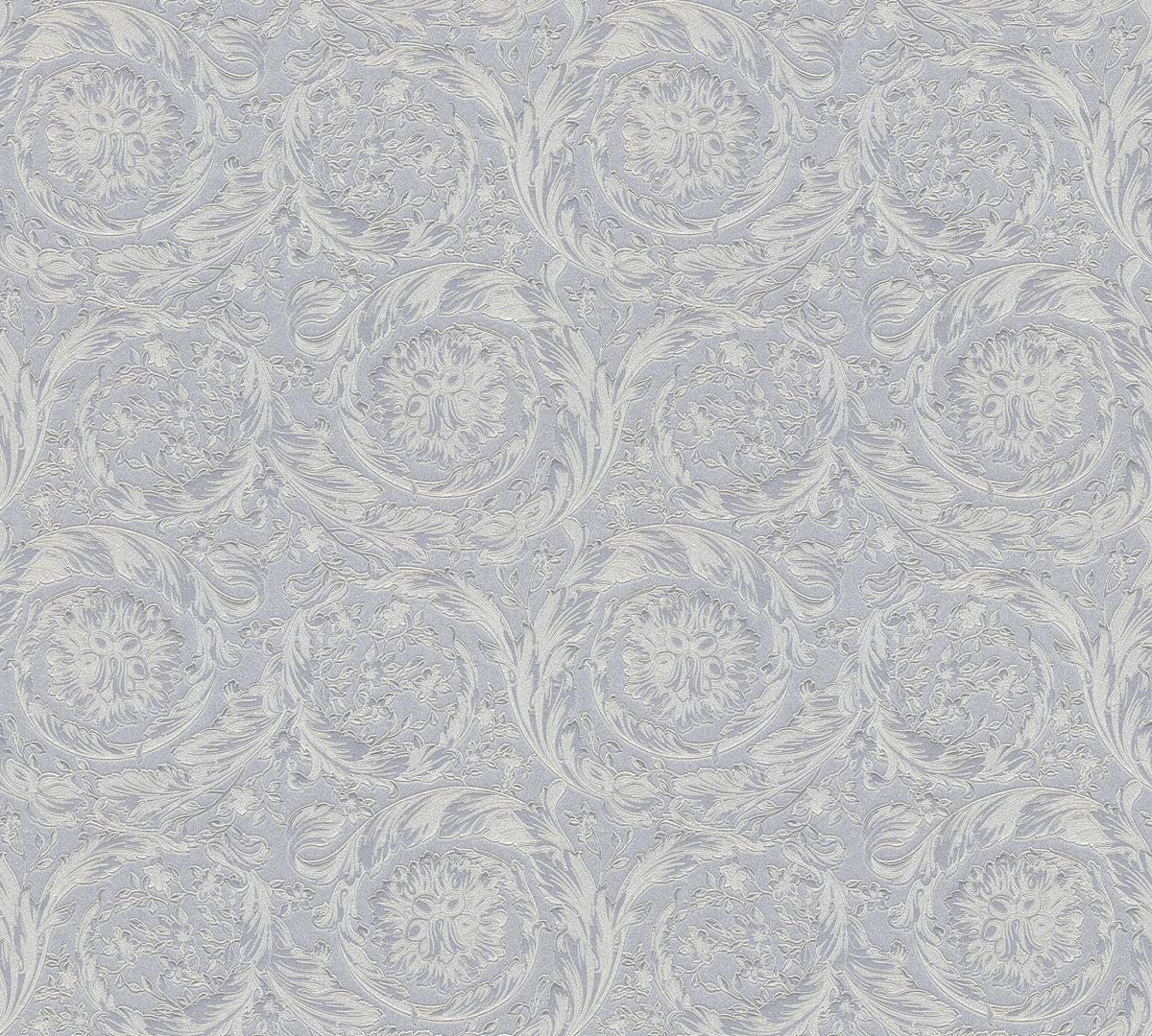 Papel pintado vinílico Versace 6 plateado floral - Matex - Imagen 7
