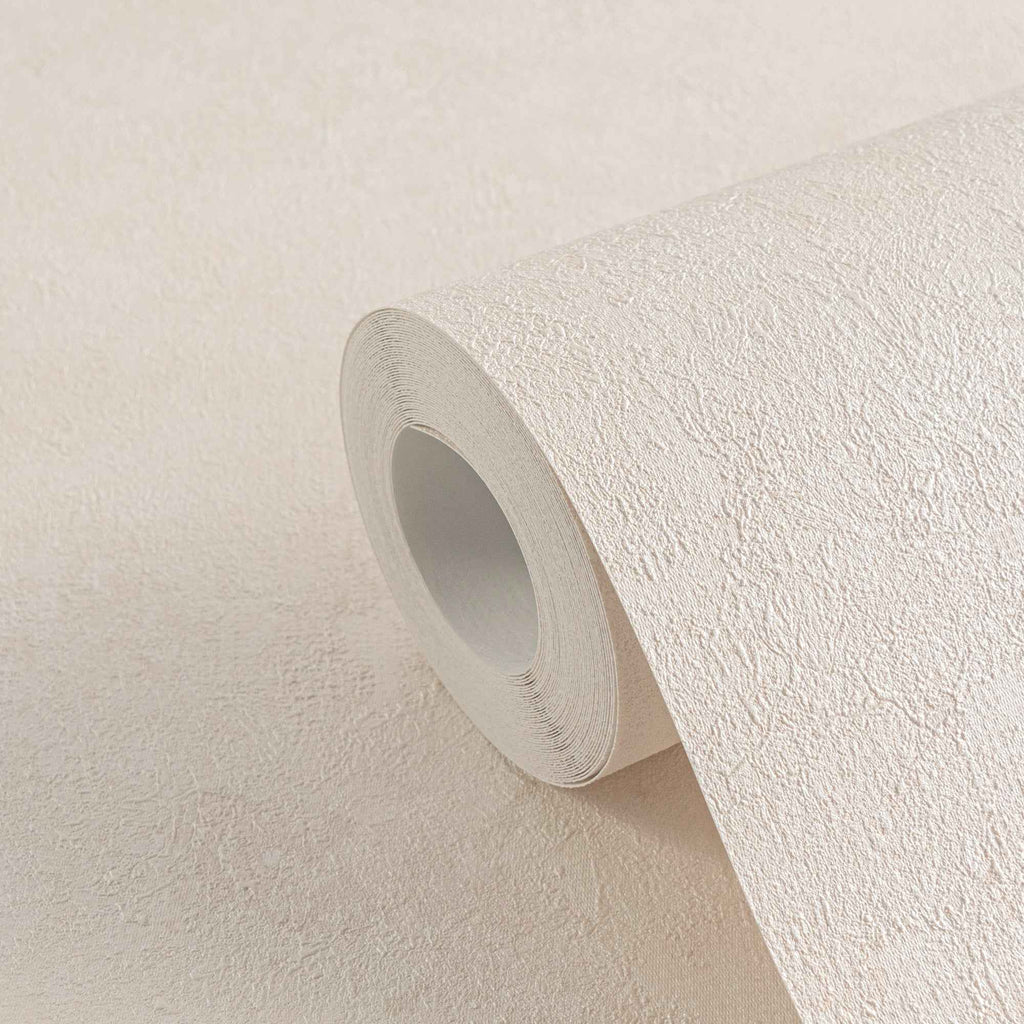 Hochwertige Vliestapete Creme Unitapete