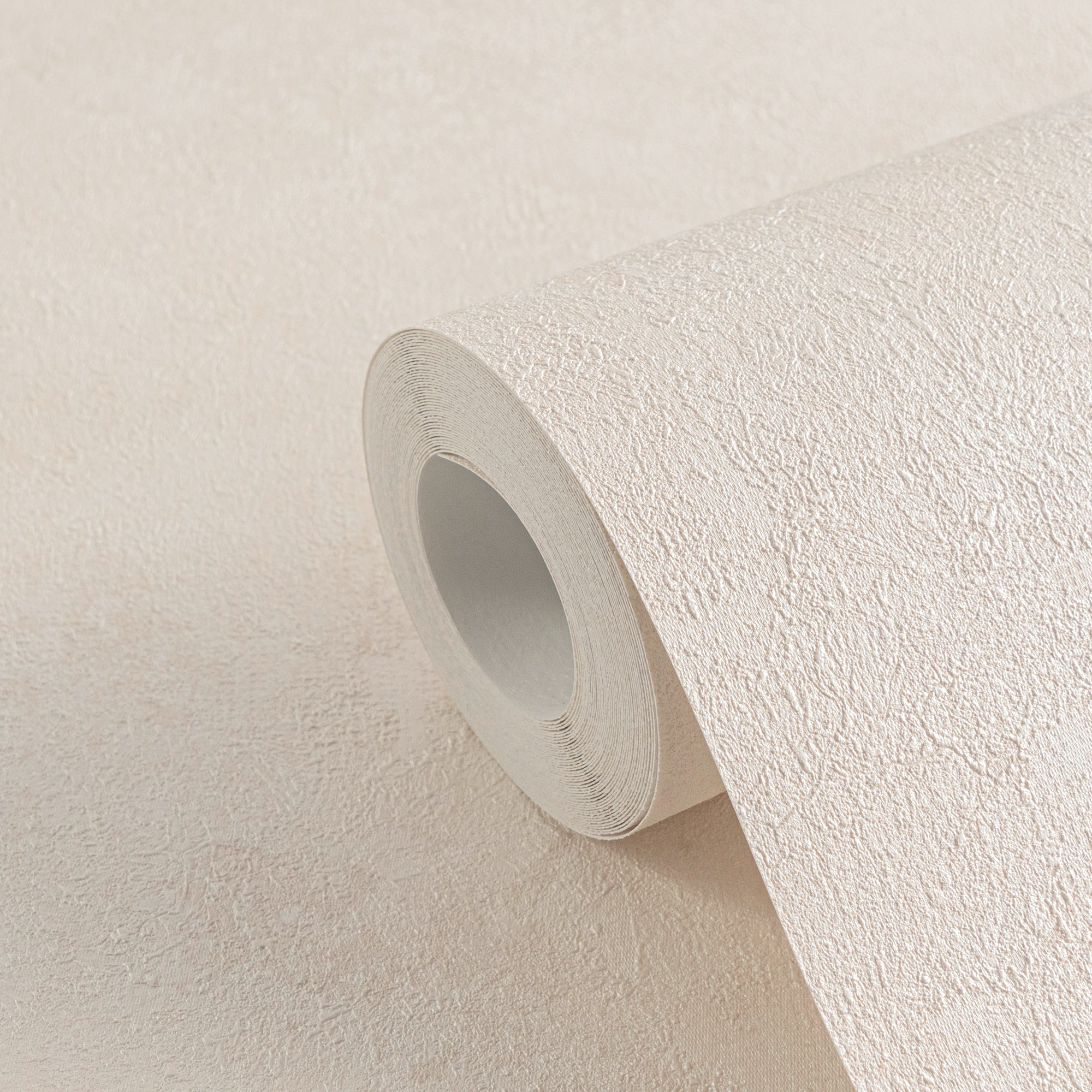Hochwertige Vliestapete Creme Unitapete