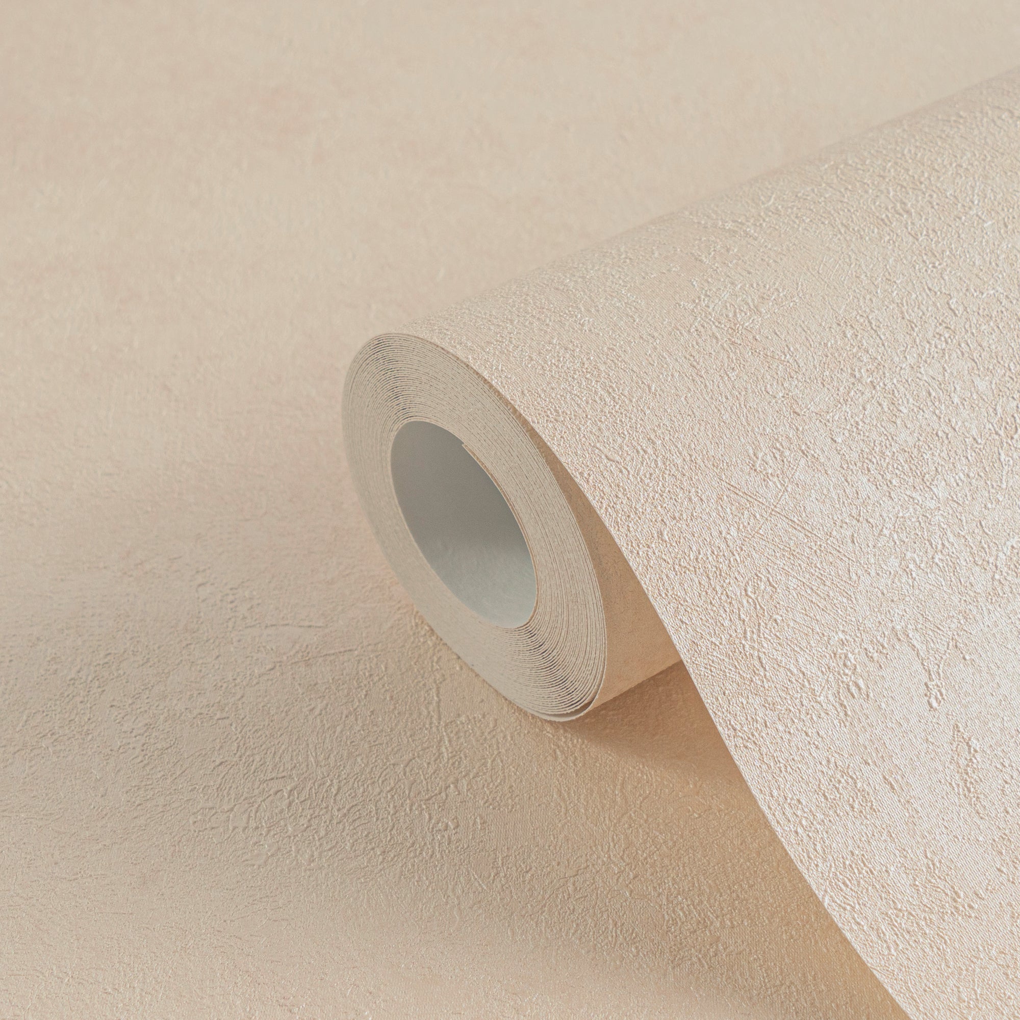 Hochwertige Vliestapete Beige Unitapete