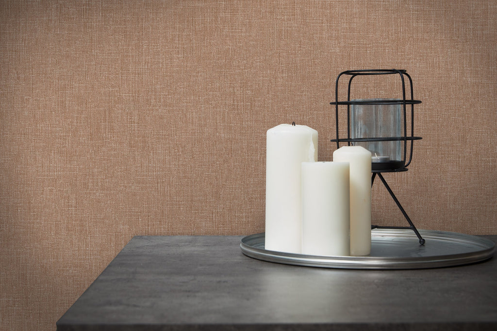 Hochwertige Vliestapete Braun Unitapete