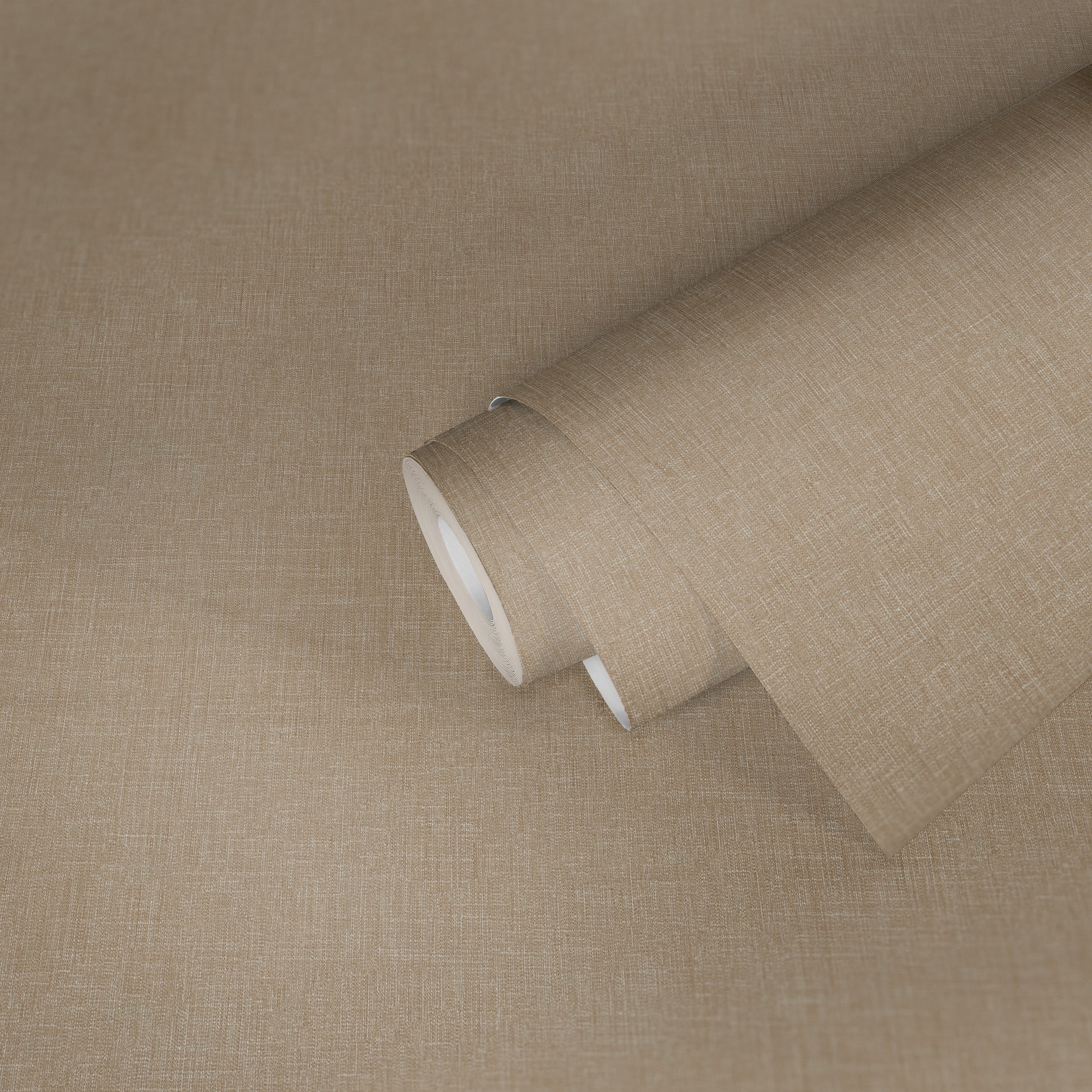 Hochwertige Vliestapete Beige Unitapete