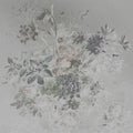 Fotomural Walls by Patel - Photo wallpaper romantic flowers design - grey, white