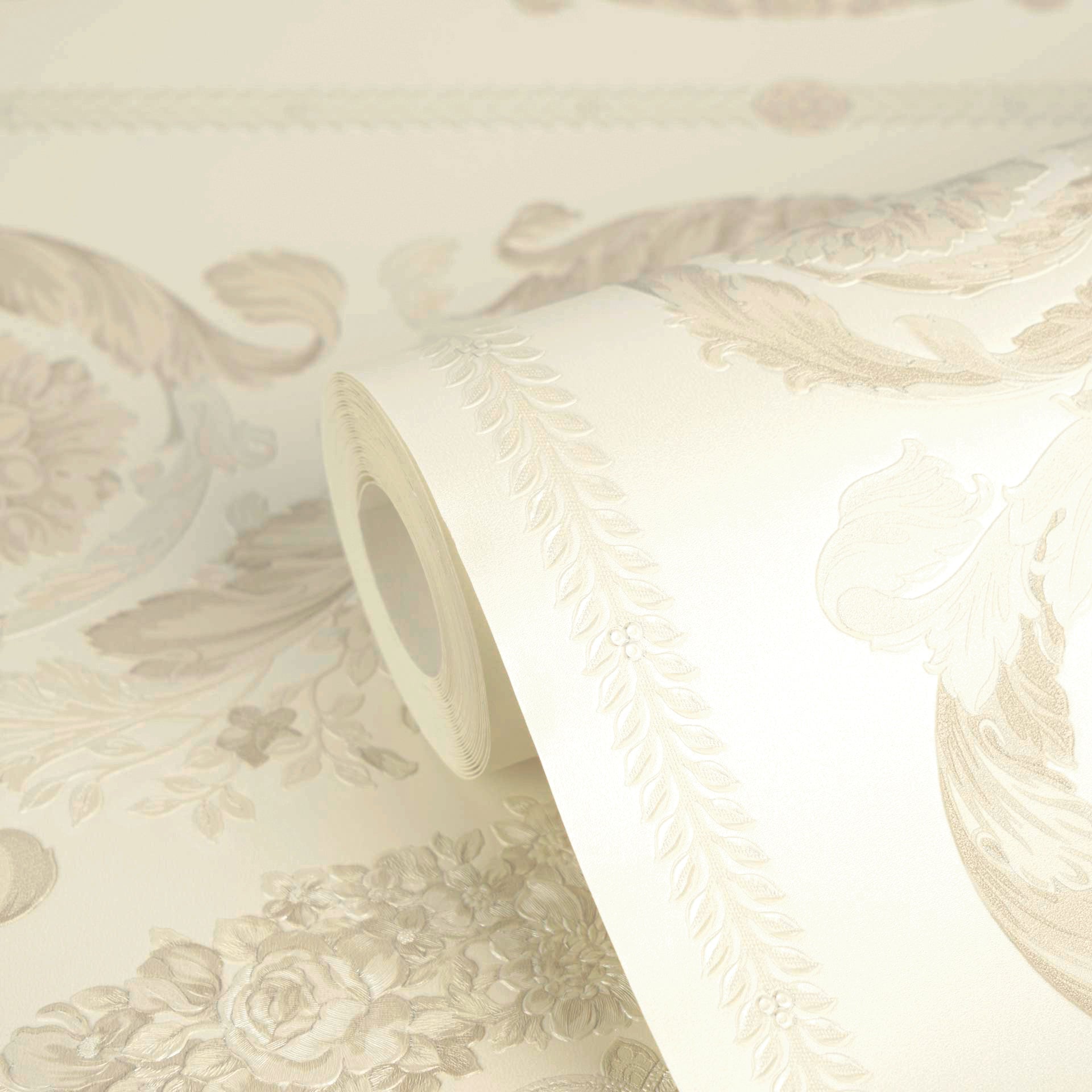 Versace 6-Vliestapete Vinyltapete Beige Versace-logo