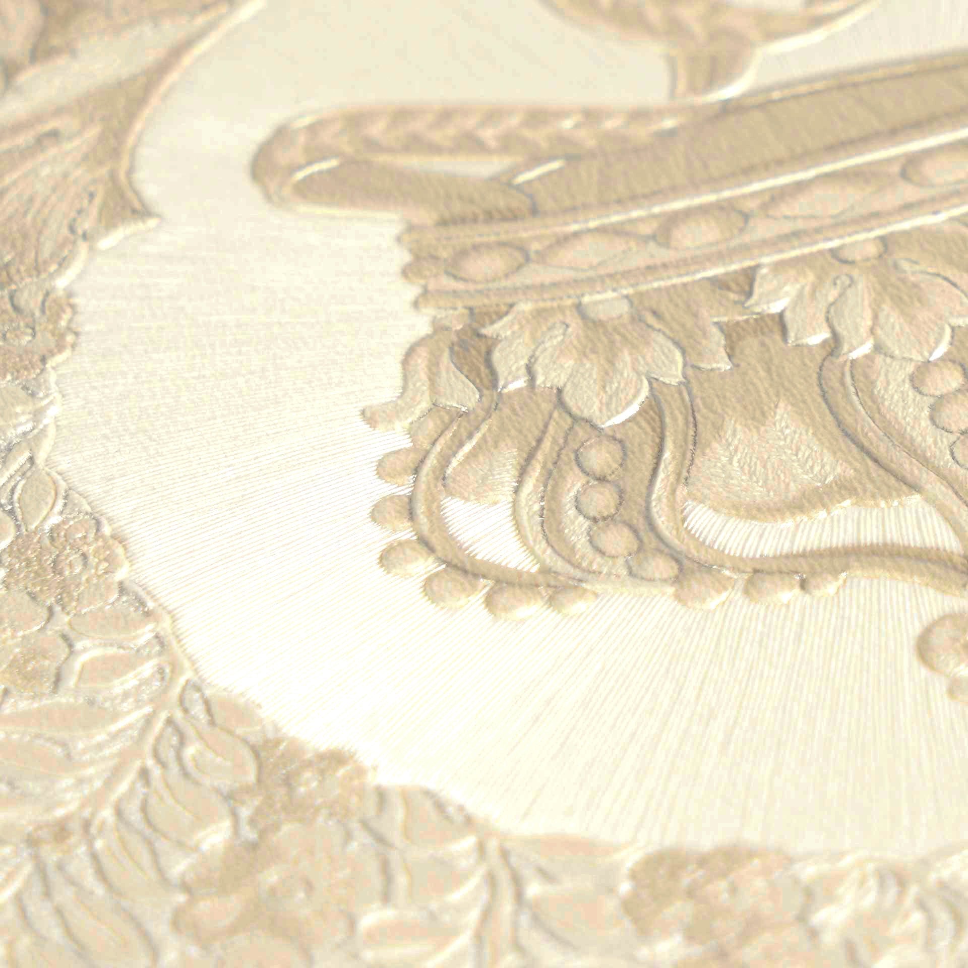 Versace 6-Vliestapete Vinyltapete Beige Versace-logo