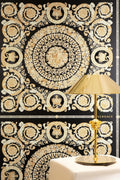 Versace 6-Vliestapete Vinyltapete Schwarz Versace-logo