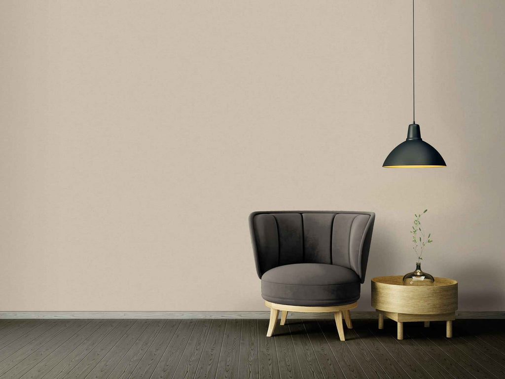 Hochwertige Vliestapete Beige Unitapete
