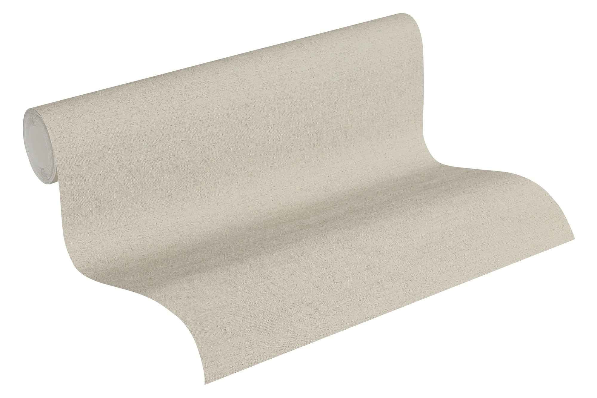 Hochwertige Vliestapete Beige Unitapete