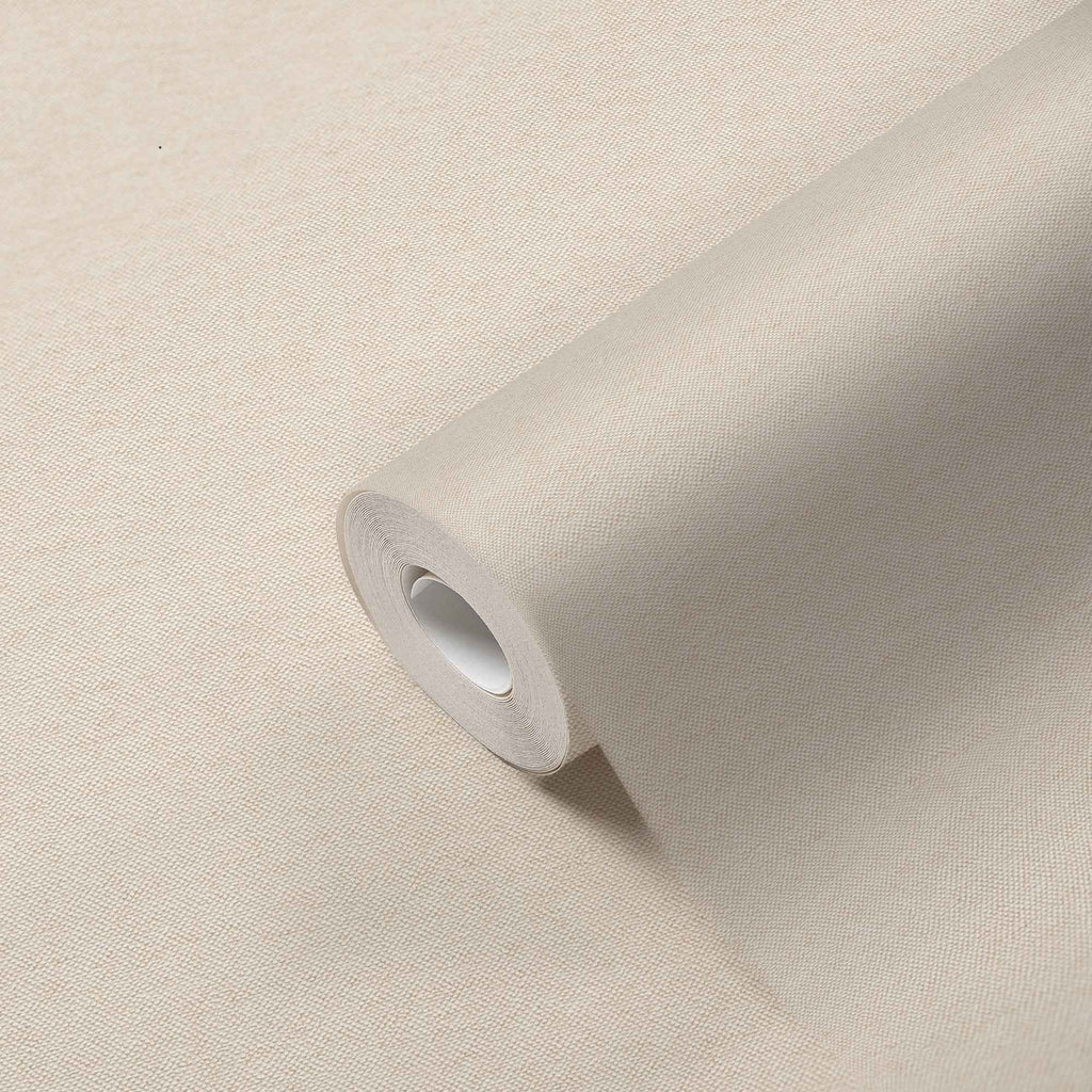 Hochwertige Vliestapete Beige Unitapete