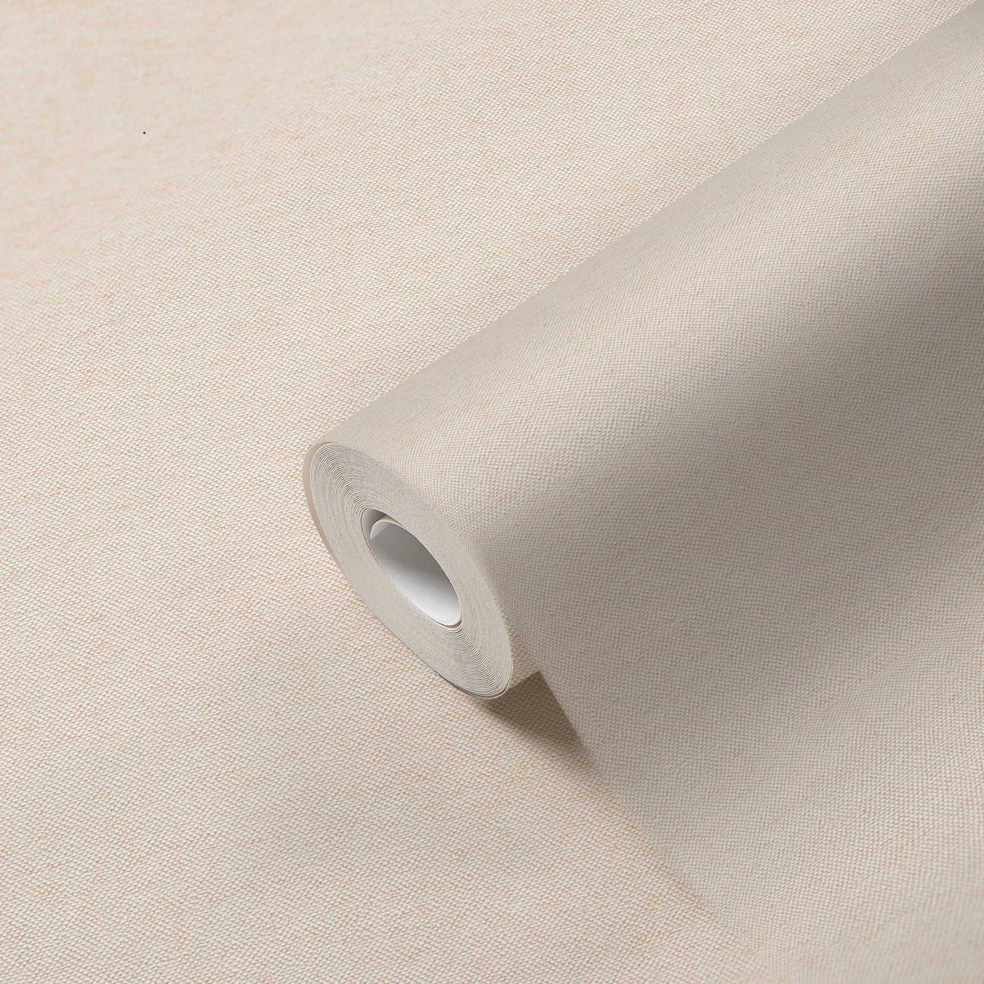 Hochwertige Vliestapete Beige Unitapete