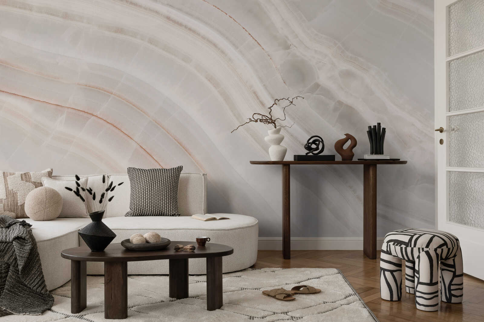 Fotomural Marble mural with marbled stone slab - AP Digital 3