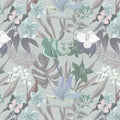 Fotomural Walls by Patel - Floral jungle mural drawn - Green, White