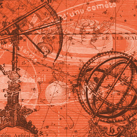 Fotomural Astronomy - vintage star chart design mural - Michalsky