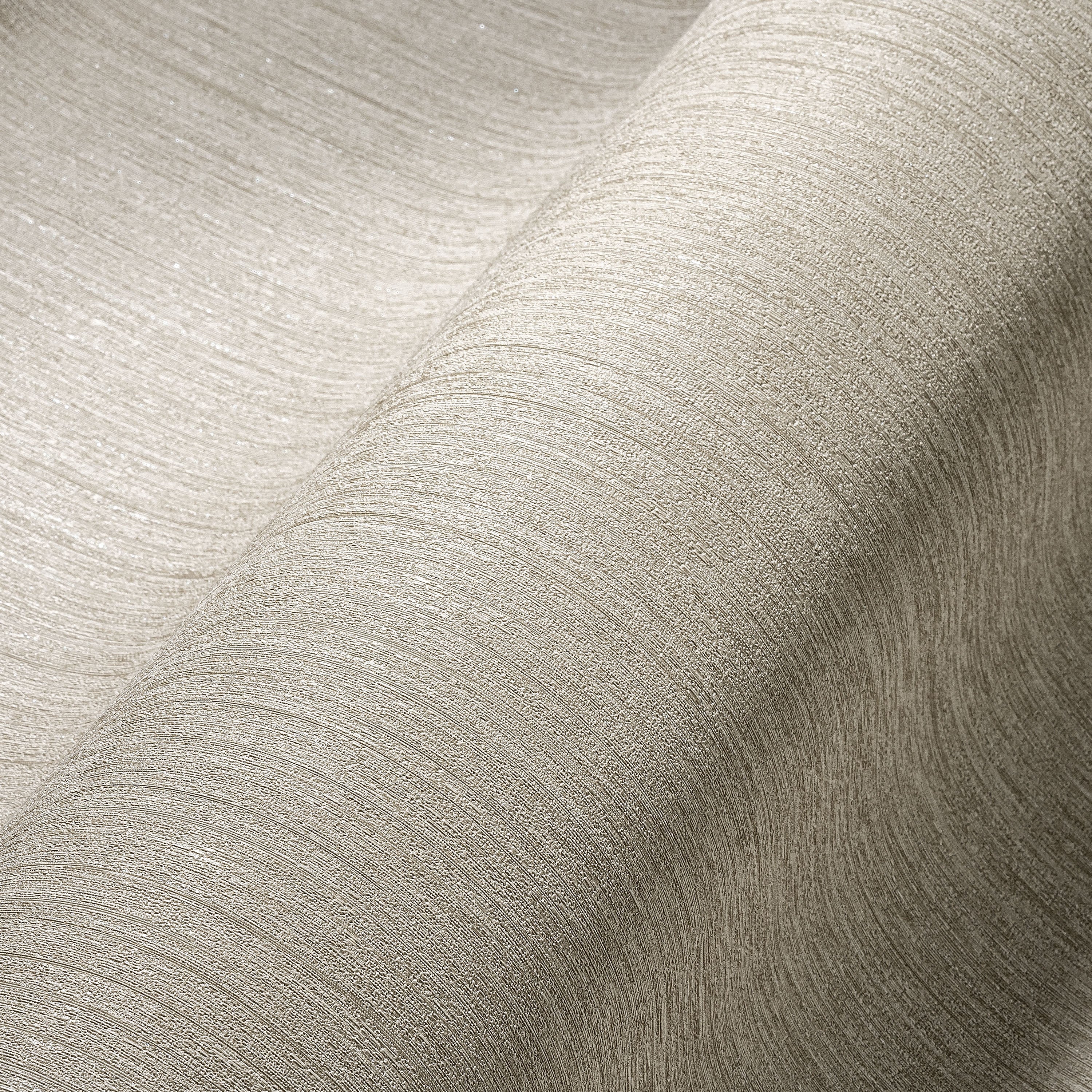 Hochwertige Vliestapete Beige Unitapete