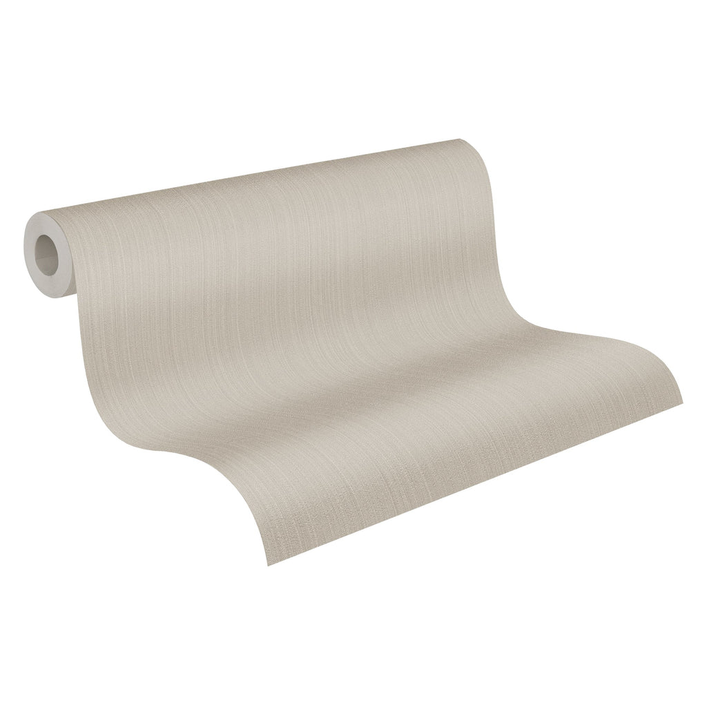 Hochwertige Vliestapete Beige Unitapete