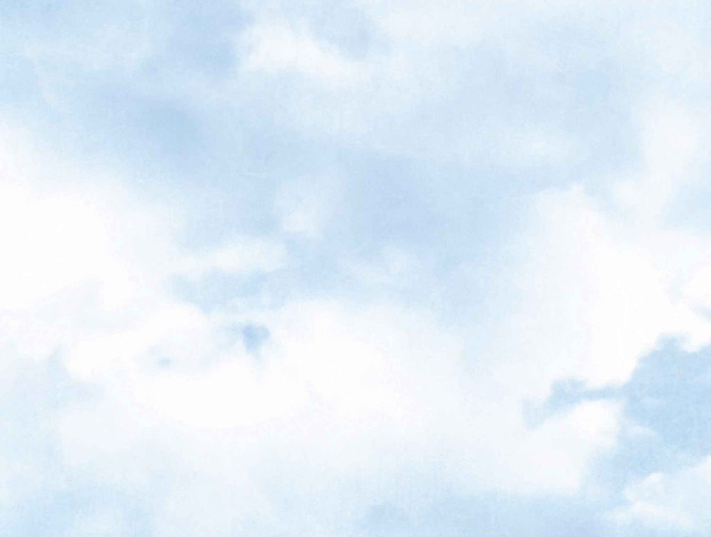 Hochwertige Fototapete Blau Wolken