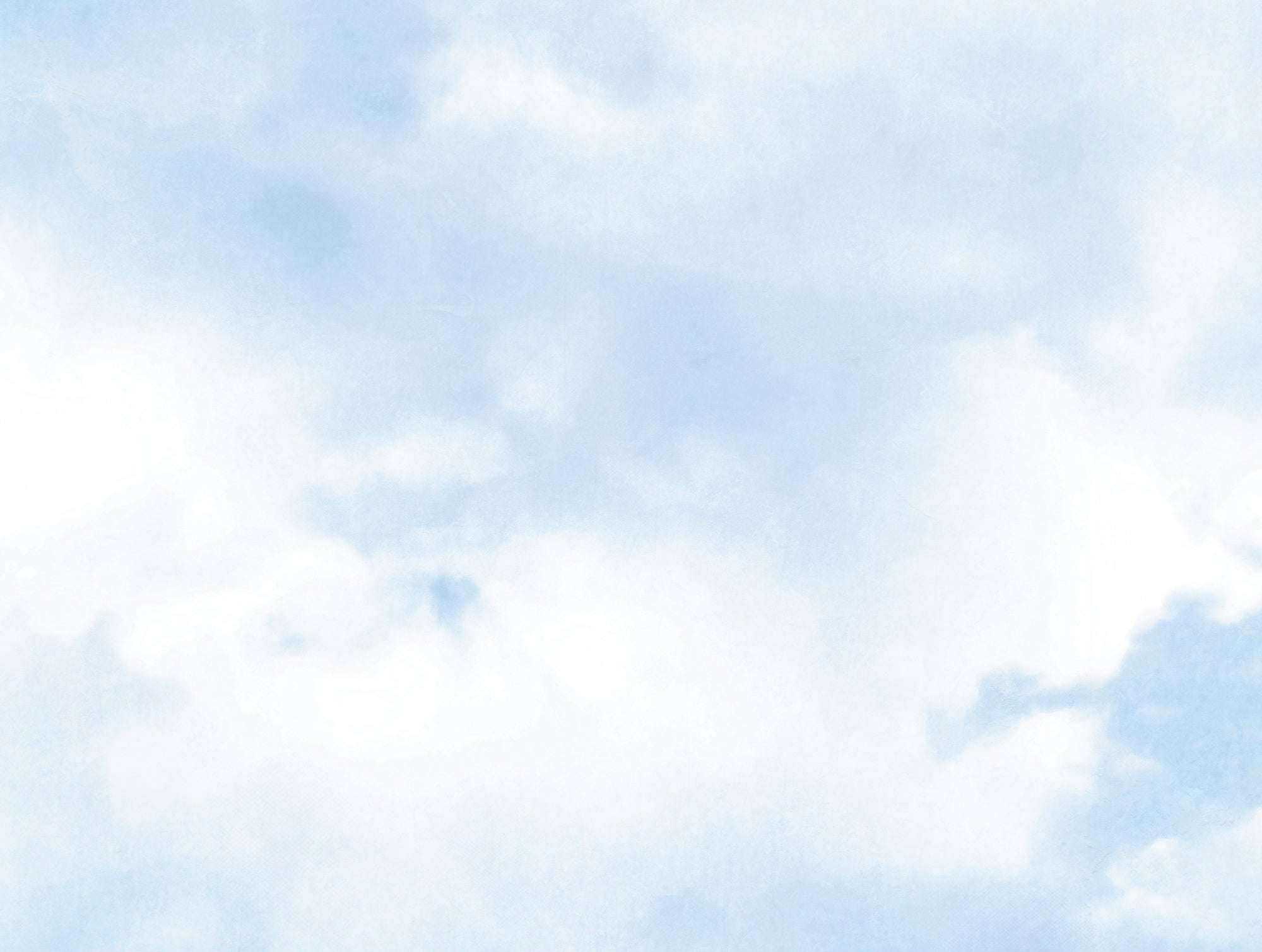 Hochwertige Fototapete Blau Wolken