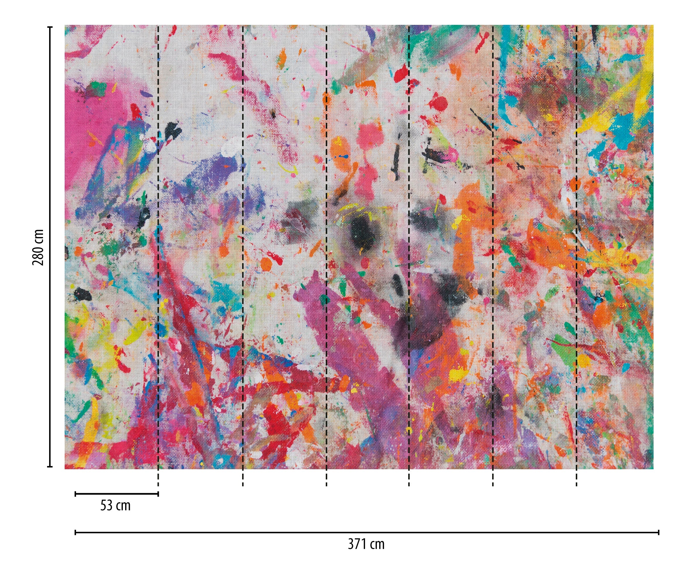 Hochwertige Fototapete Bunt Abstrakt