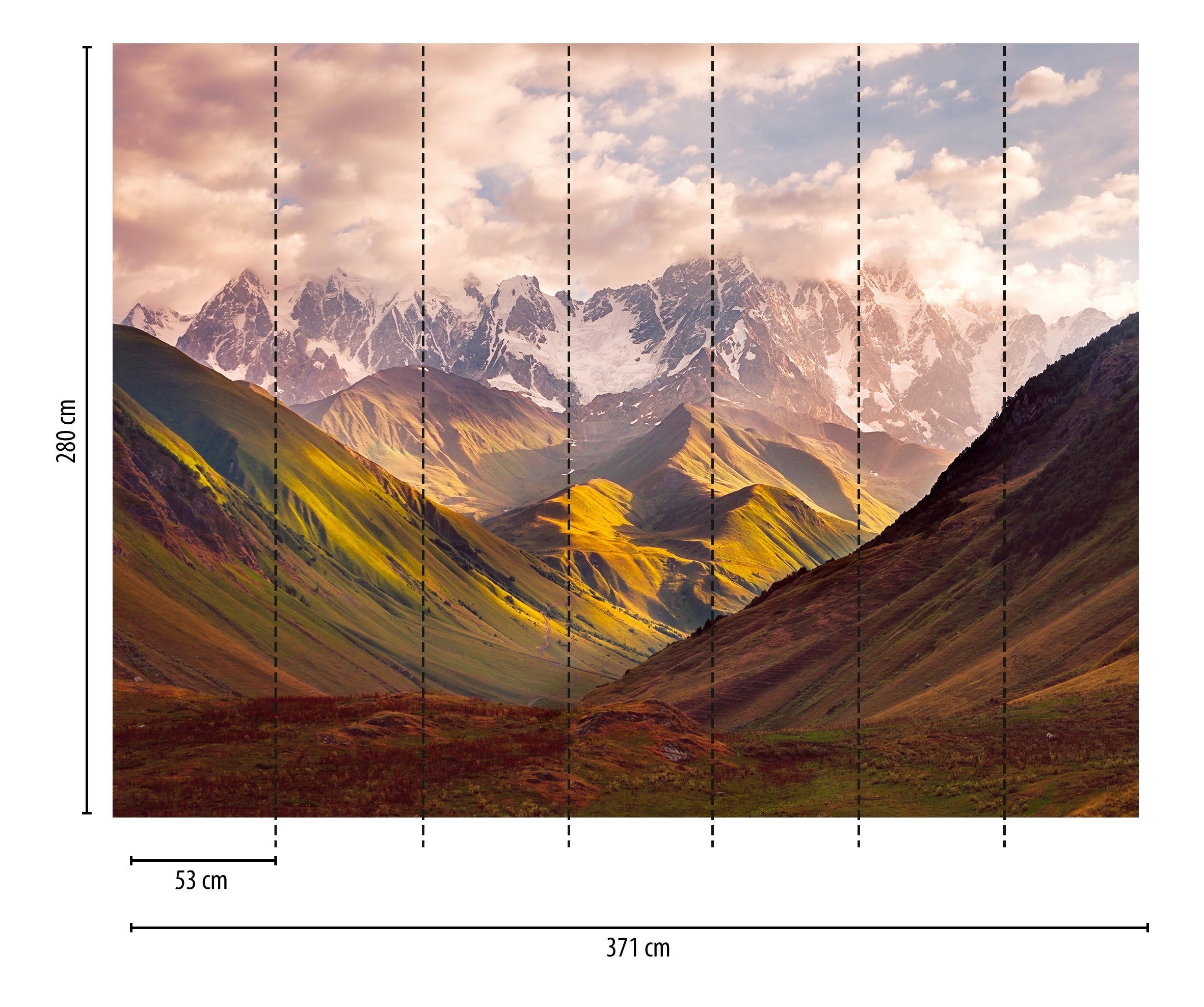 Hochwertige Fototapete Gruen Natur