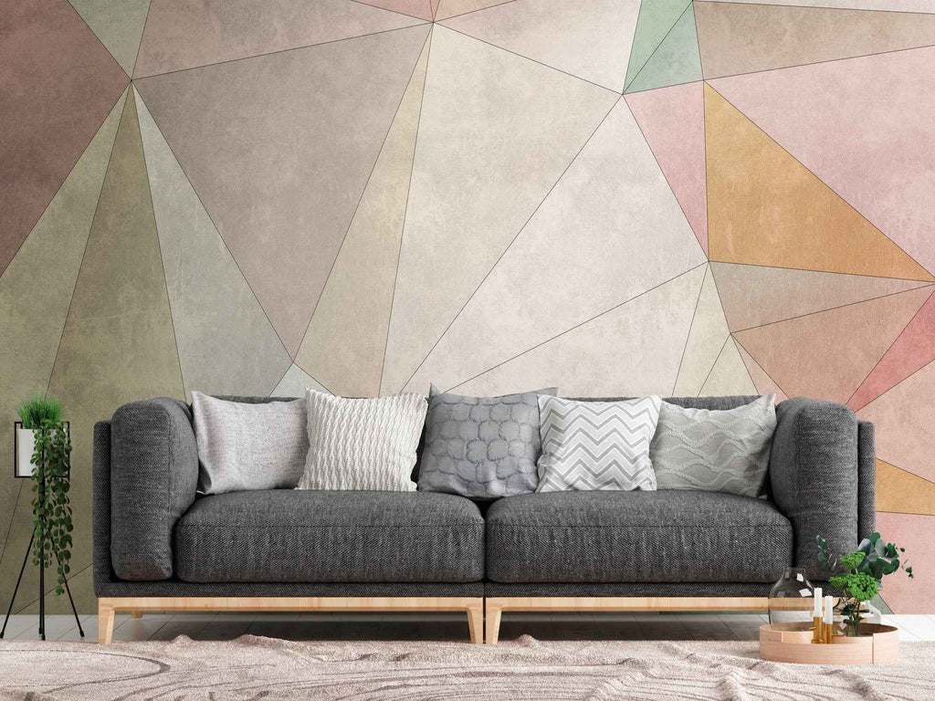 Hochwertige Fototapete Bunt Geometrisch