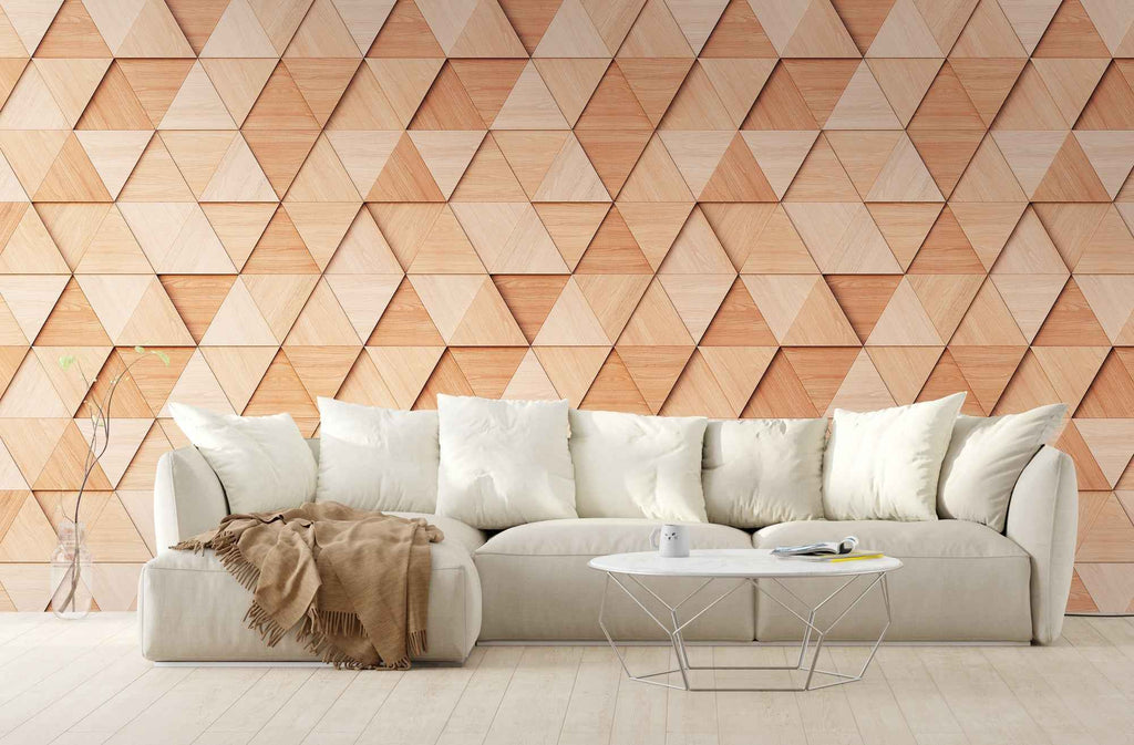 Hochwertige Fototapete Beige 3-d