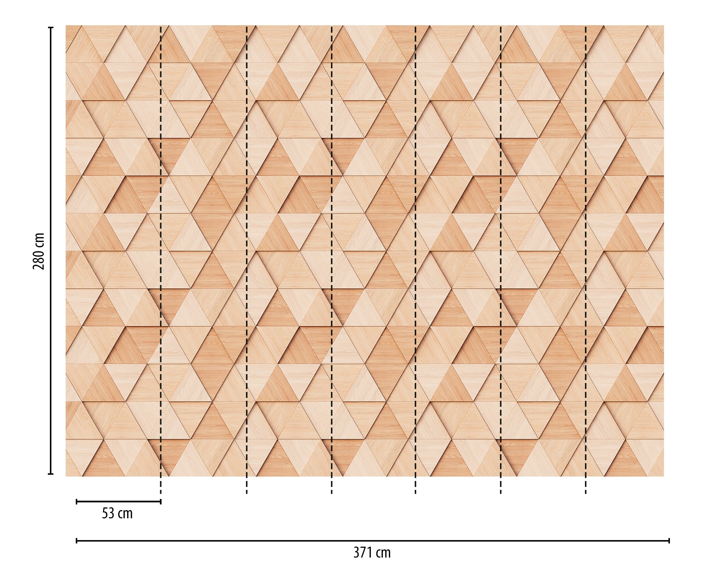 Hochwertige Fototapete Beige 3-d