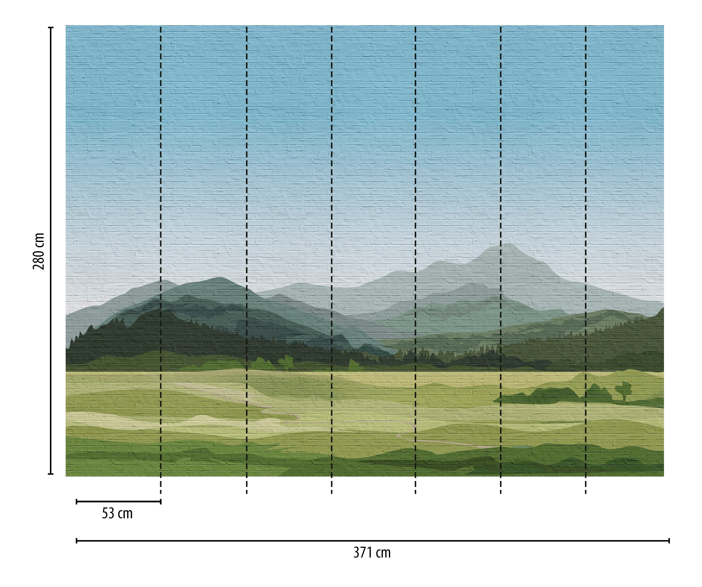 Hochwertige Fototapete Gruen Natur
