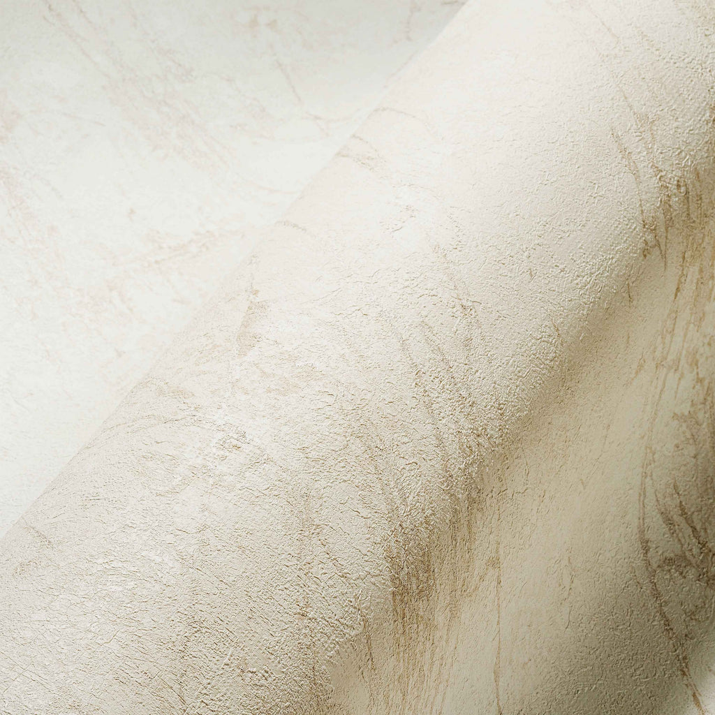 Hochwertige Vliestapete Creme Marmor
