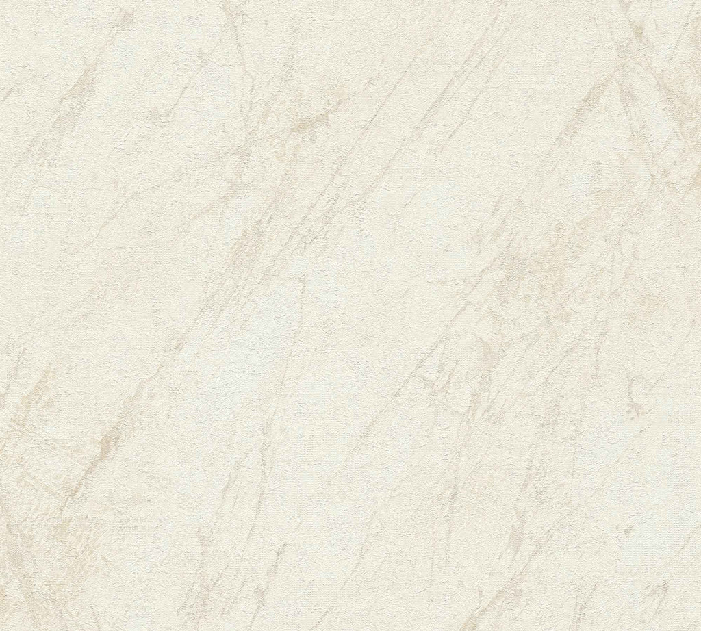 Hochwertige Vliestapete Creme Marmor