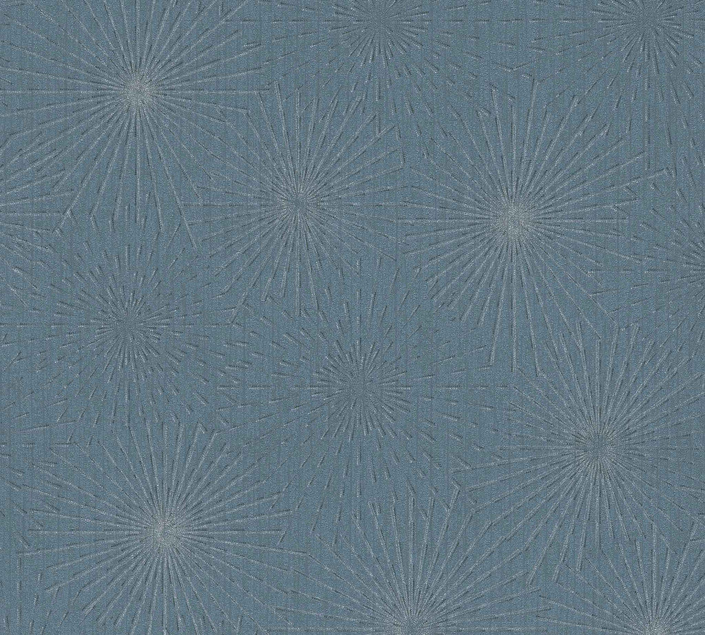 Hochwertige Vliestapete Blau Modern