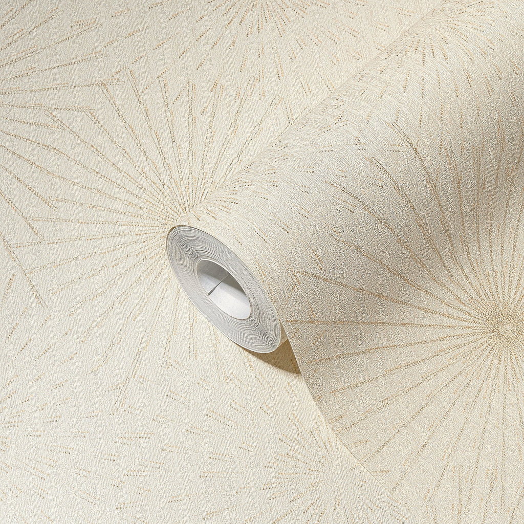 Hochwertige Vliestapete Creme Modern