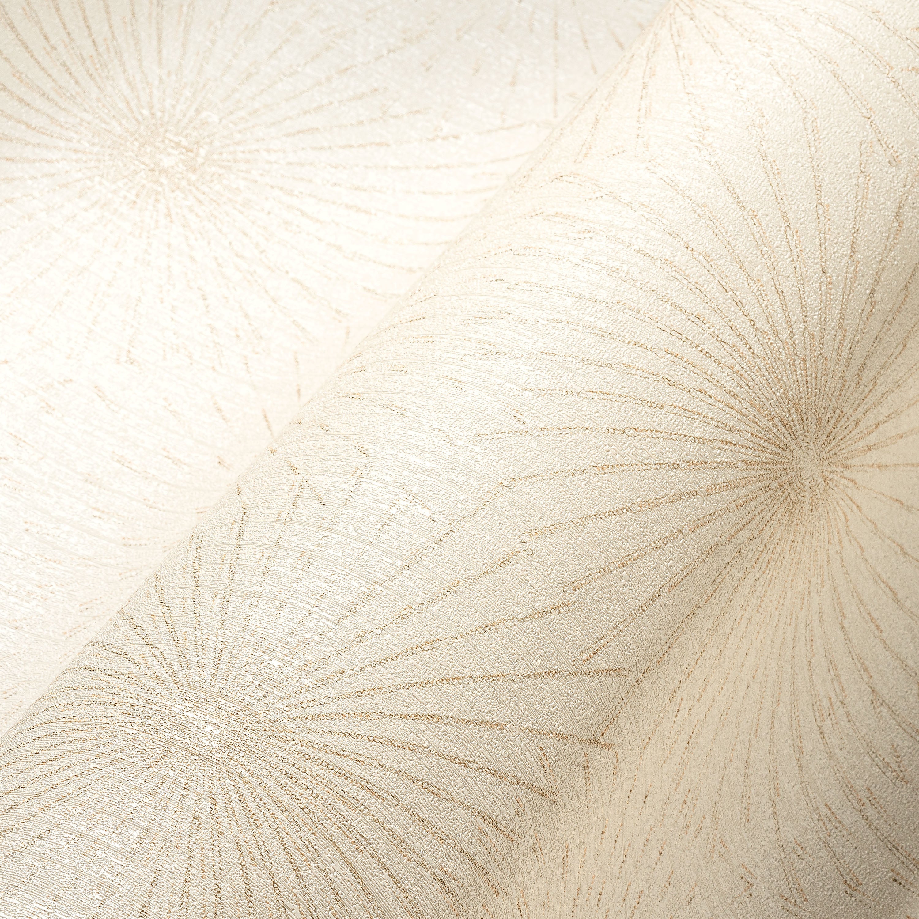Hochwertige Vliestapete Creme Modern