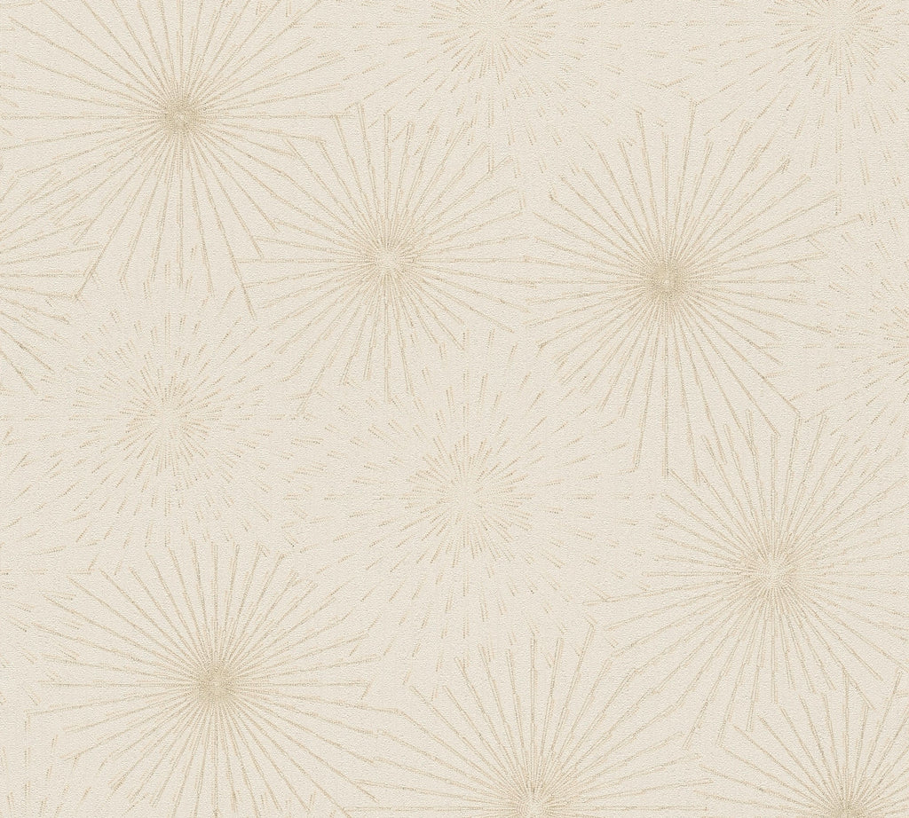 Hochwertige Vliestapete Creme Modern
