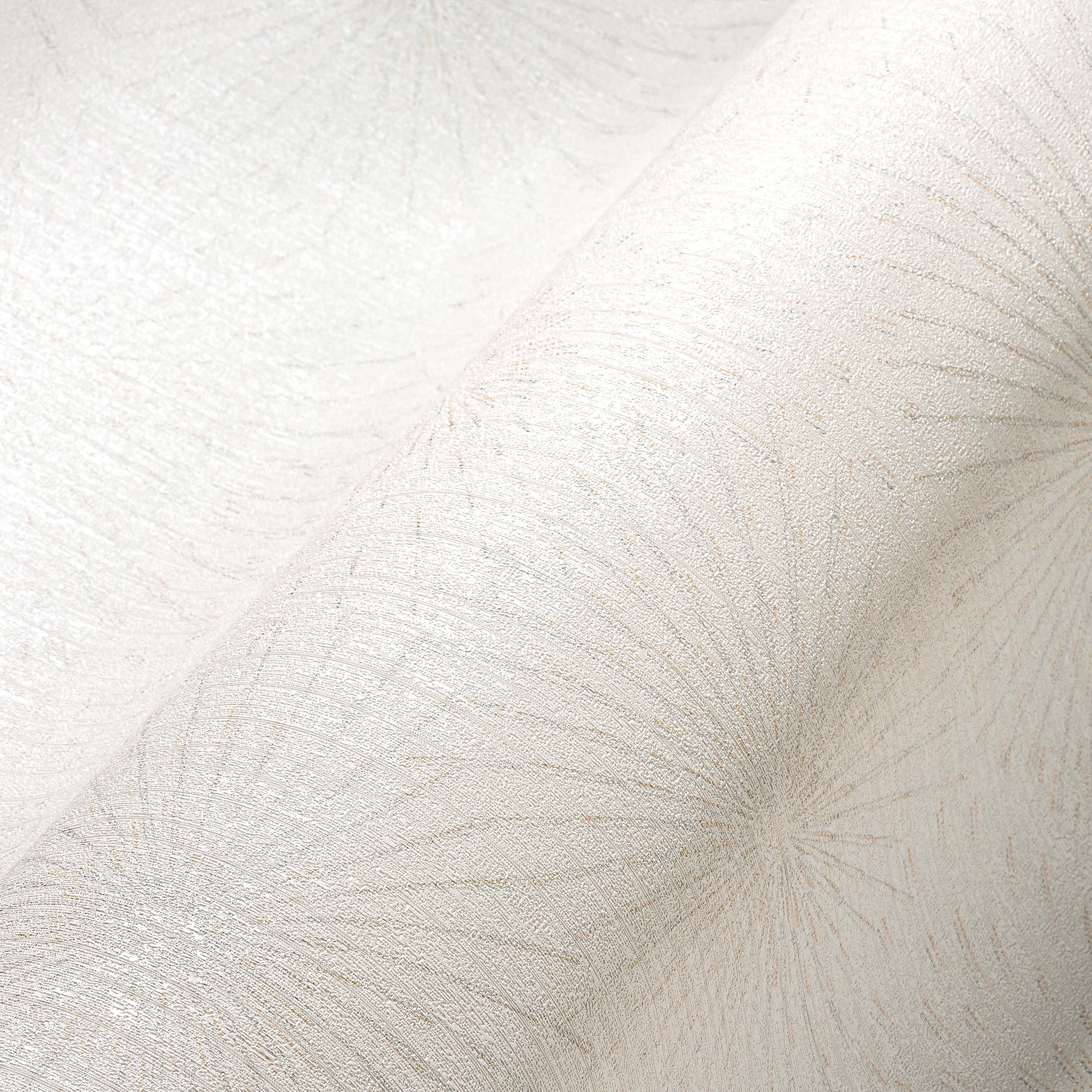 Hochwertige Vliestapete Creme Modern