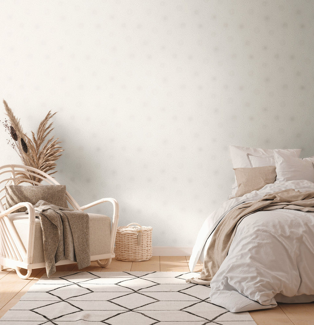 Hochwertige Vliestapete Creme Modern