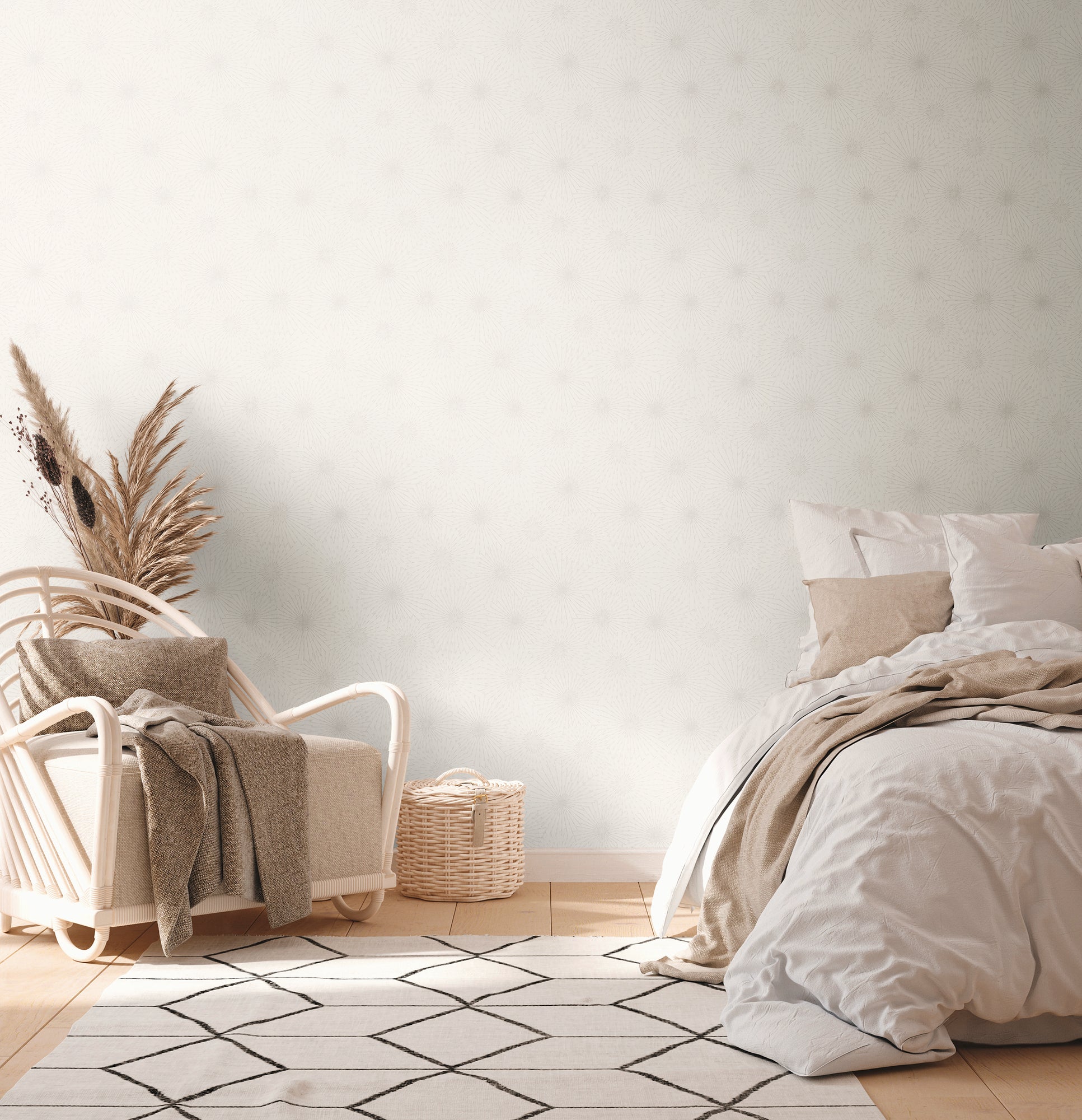 Hochwertige Vliestapete Creme Modern