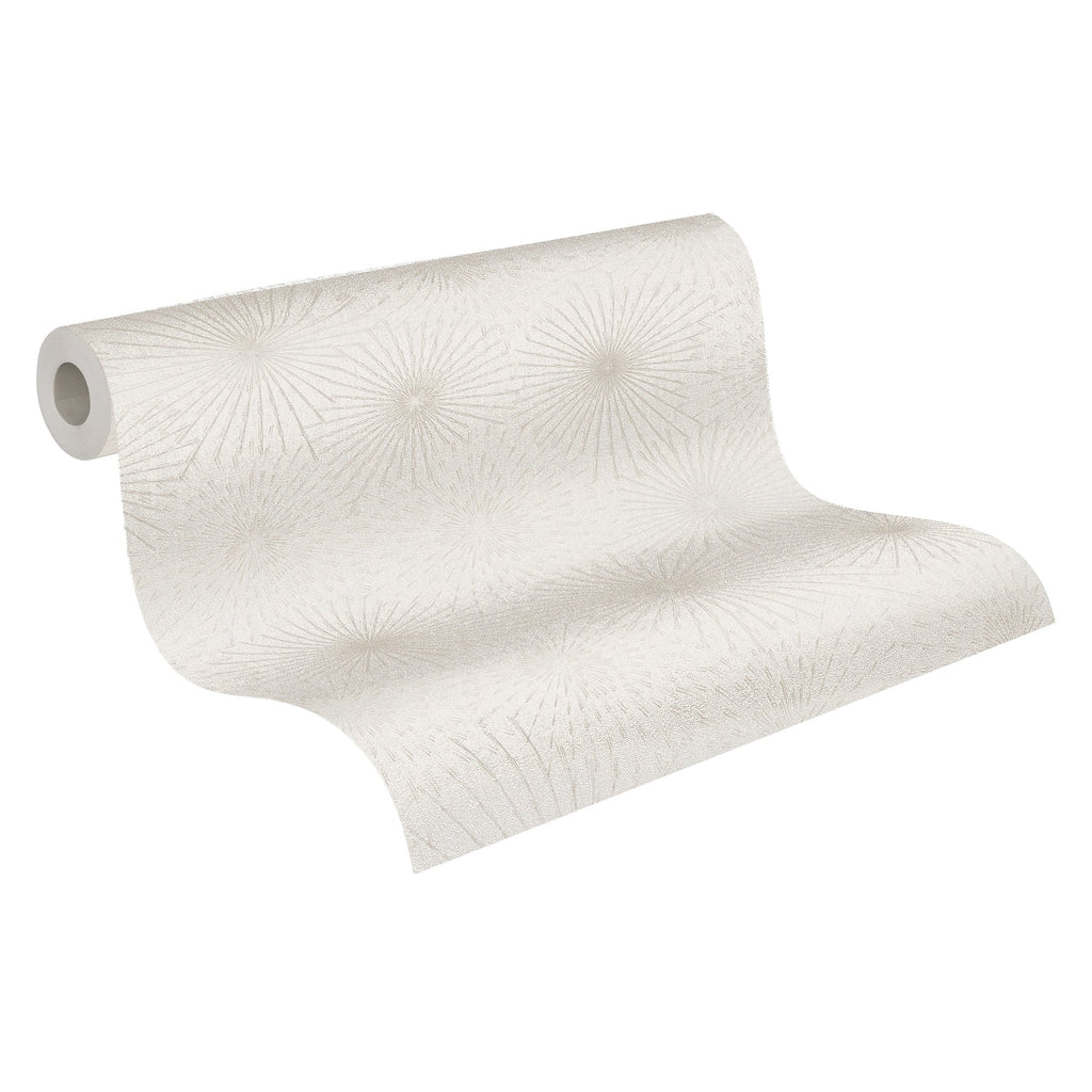 Hochwertige Vliestapete Creme Modern