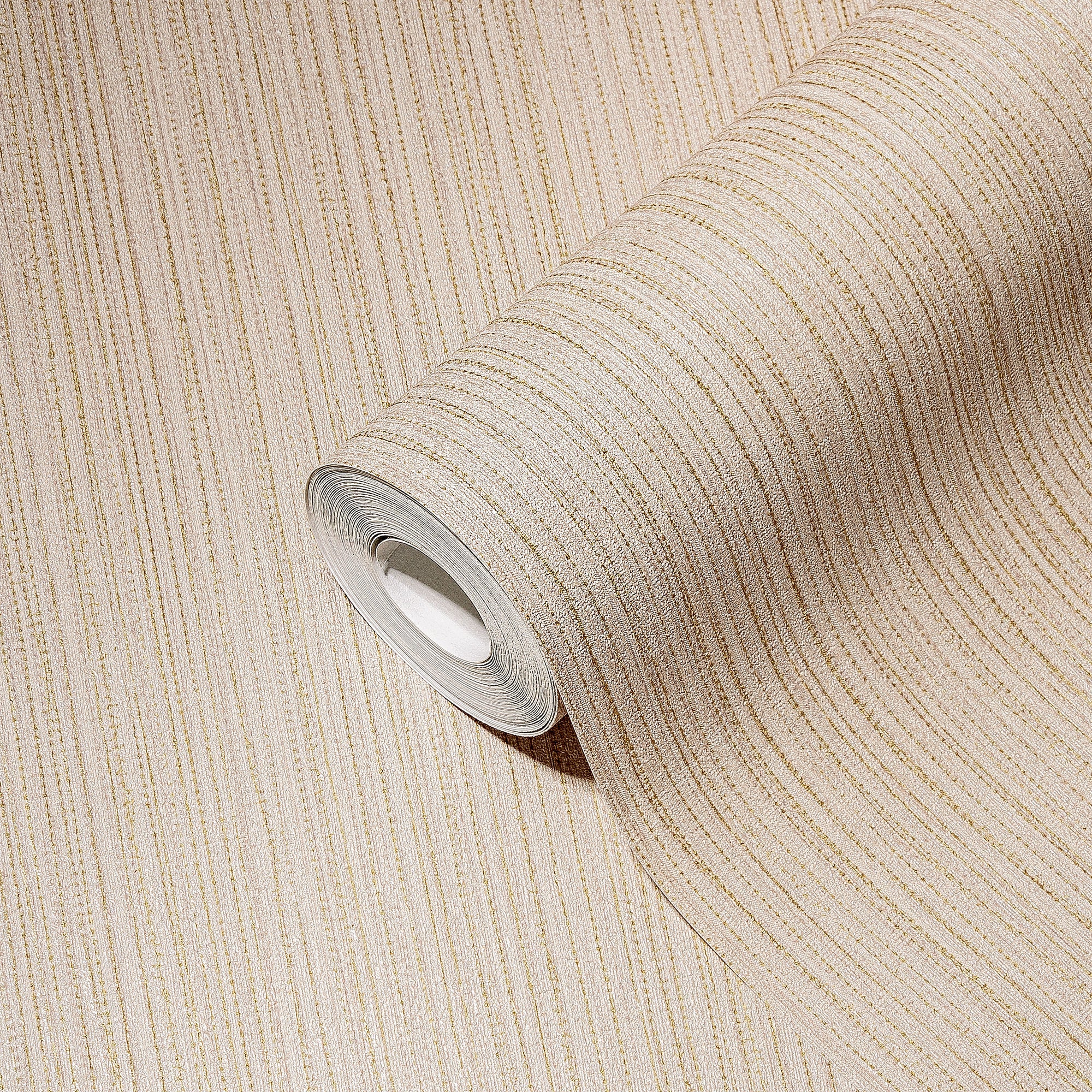 Hochwertige Vliestapete Beige Unitapete