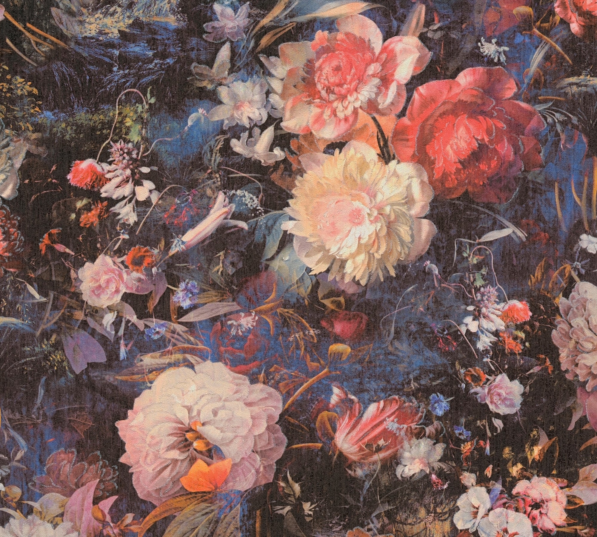 Hochwertige Vliestapete Bunt Floral