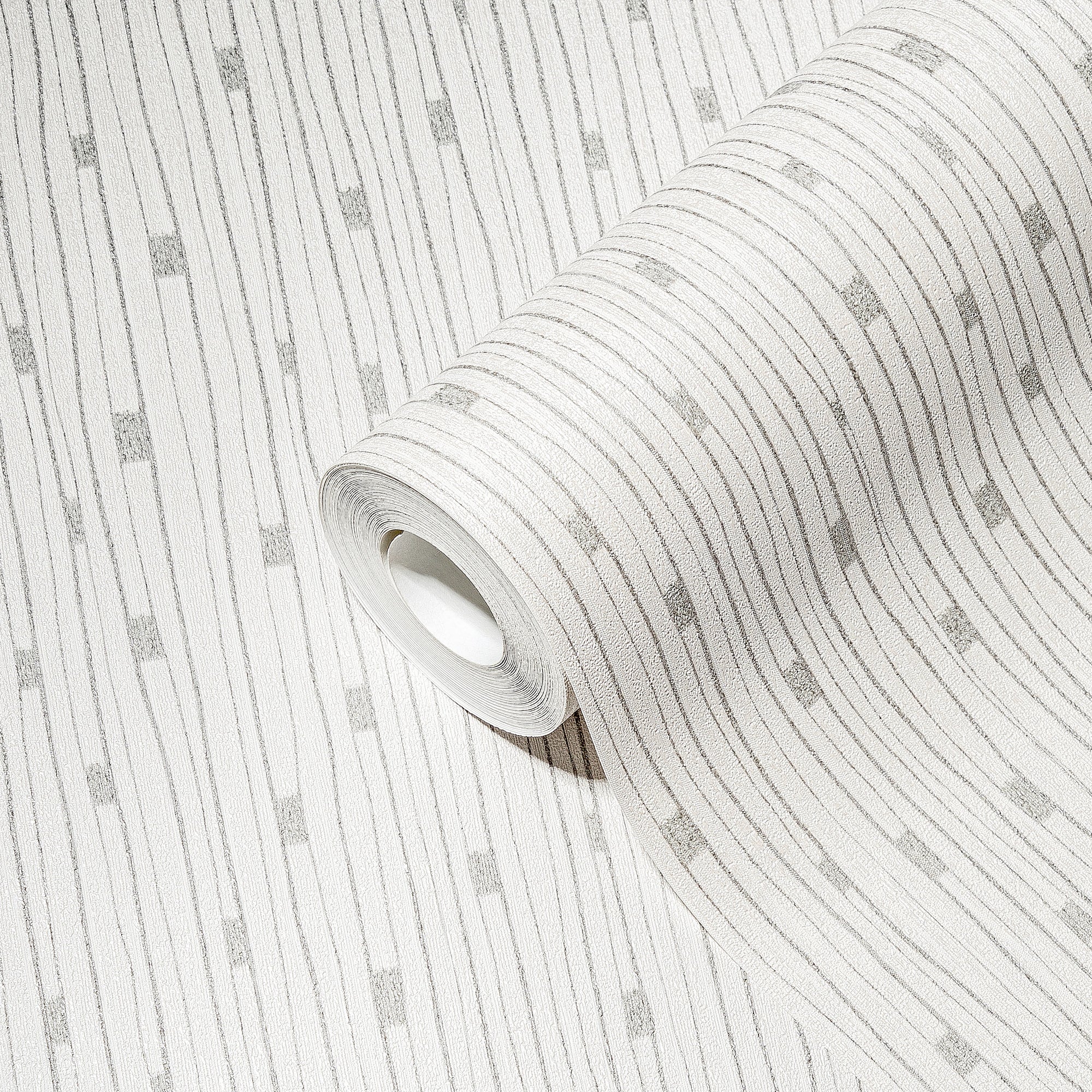 Hochwertige Vliestapete Creme Modern