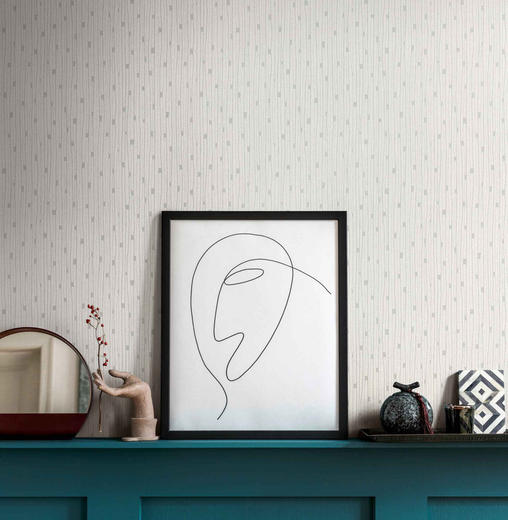 Hochwertige Vliestapete Creme Modern