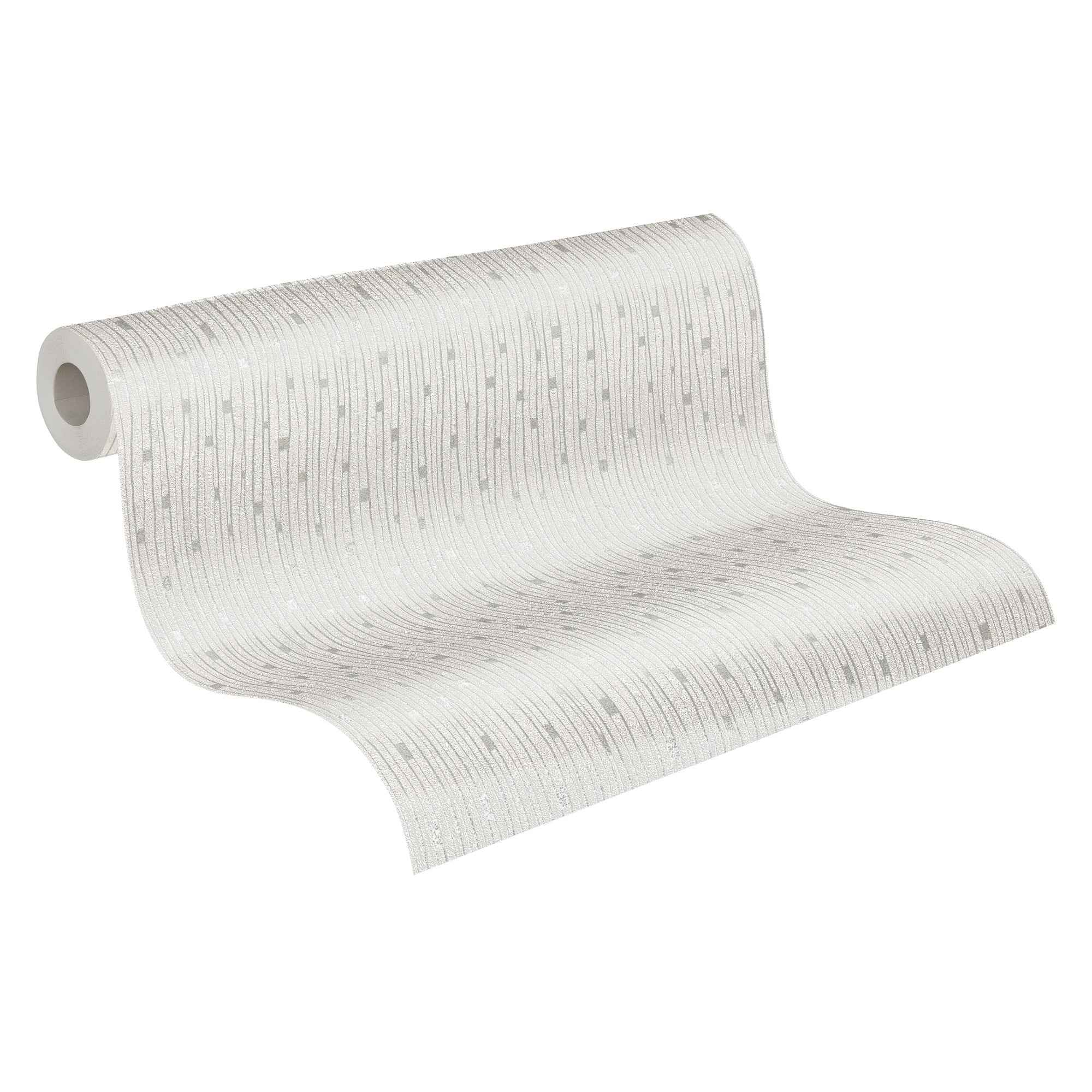 Hochwertige Vliestapete Creme Modern
