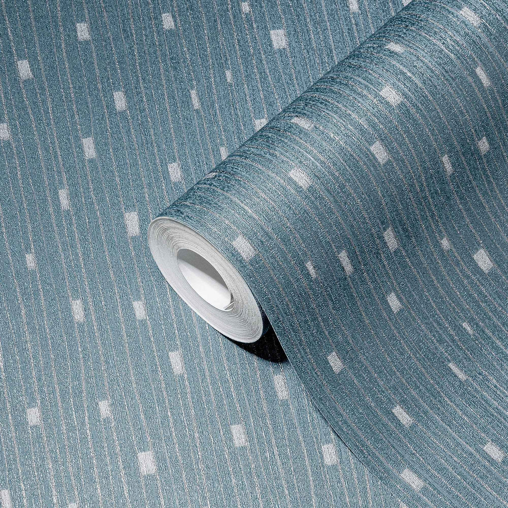 Hochwertige Vliestapete Blau Modern