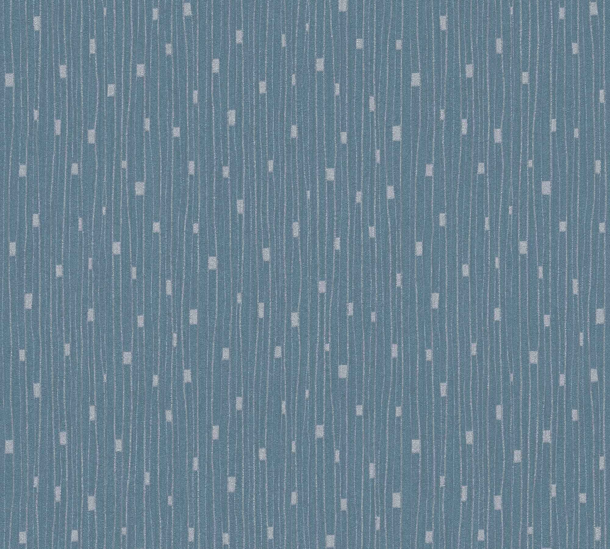 Hochwertige Vliestapete Blau Modern