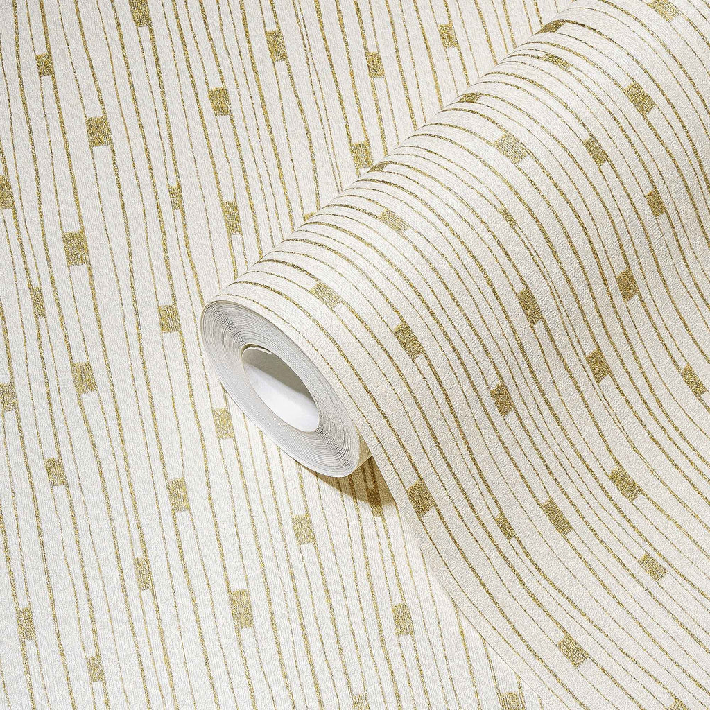 Hochwertige Vliestapete Creme Modern