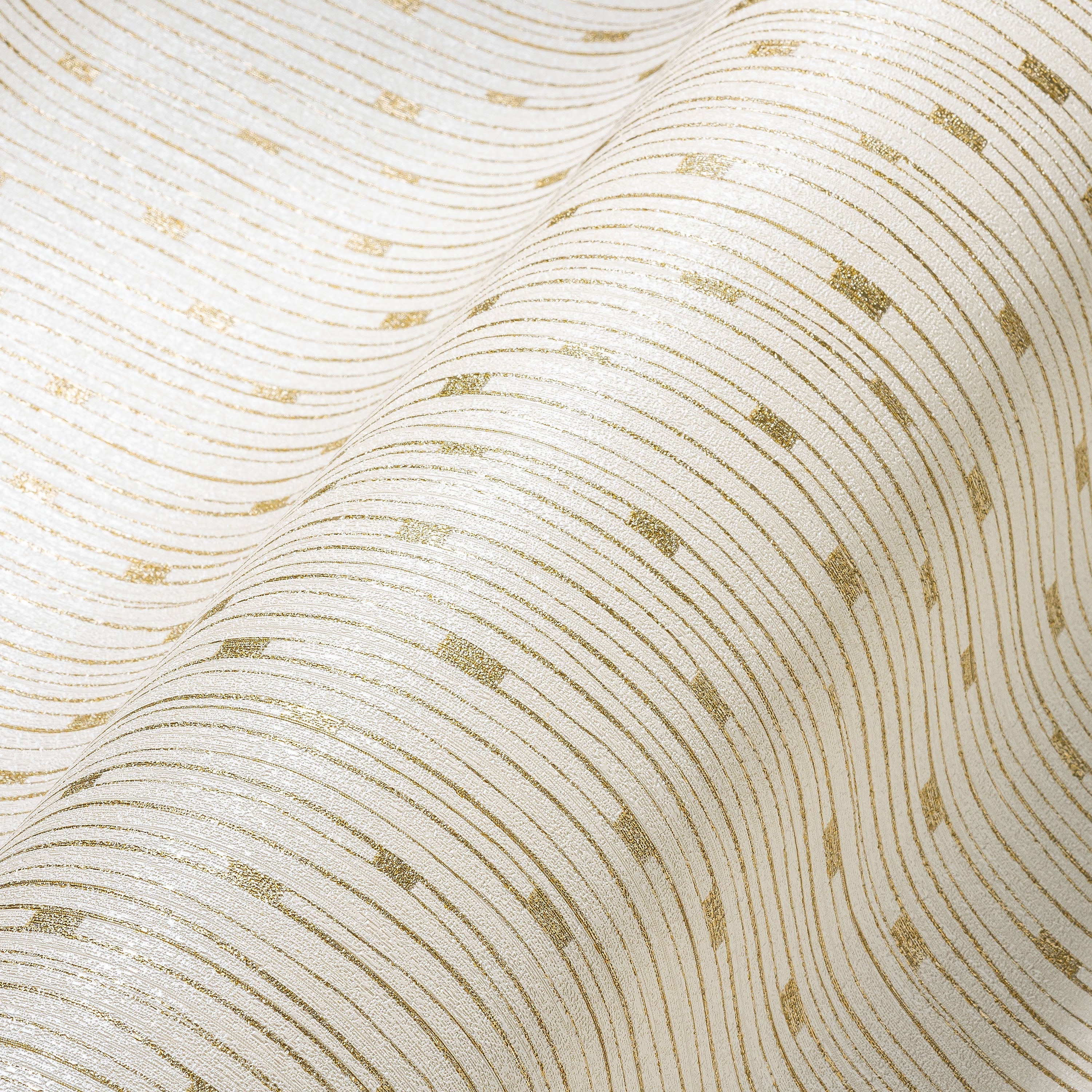 Hochwertige Vliestapete Creme Modern