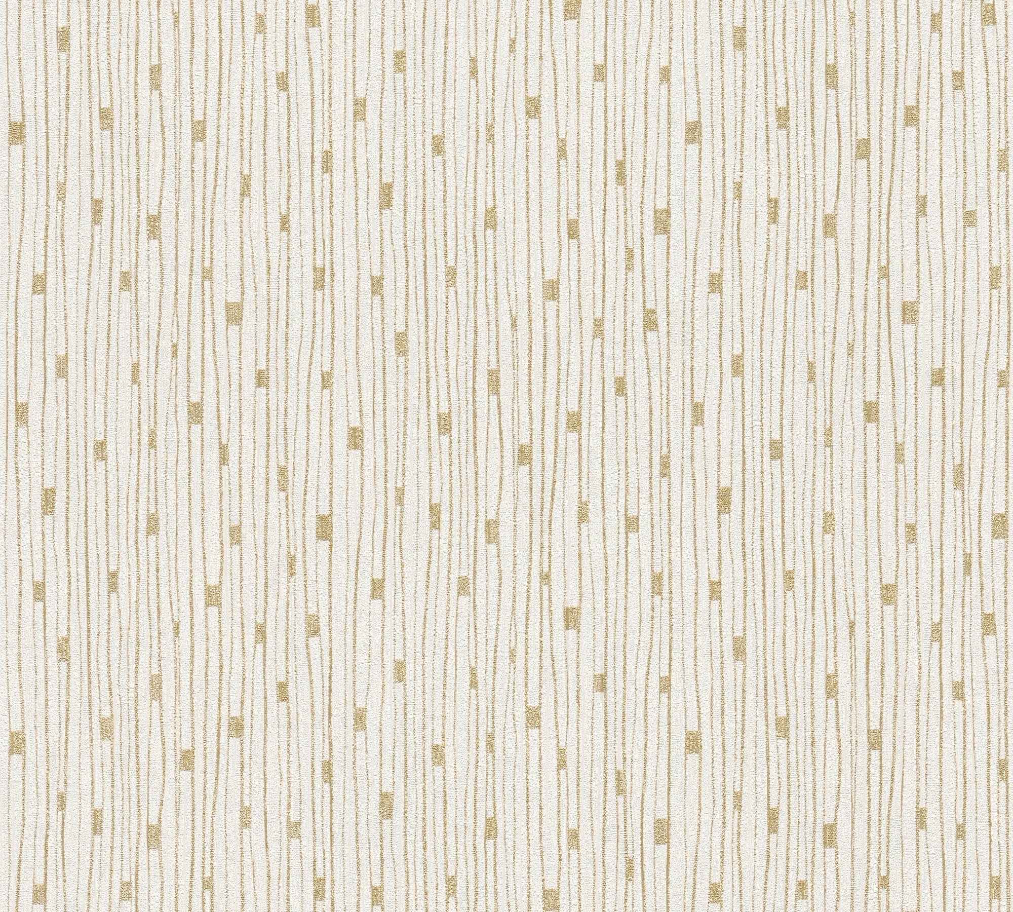 Hochwertige Vliestapete Creme Modern