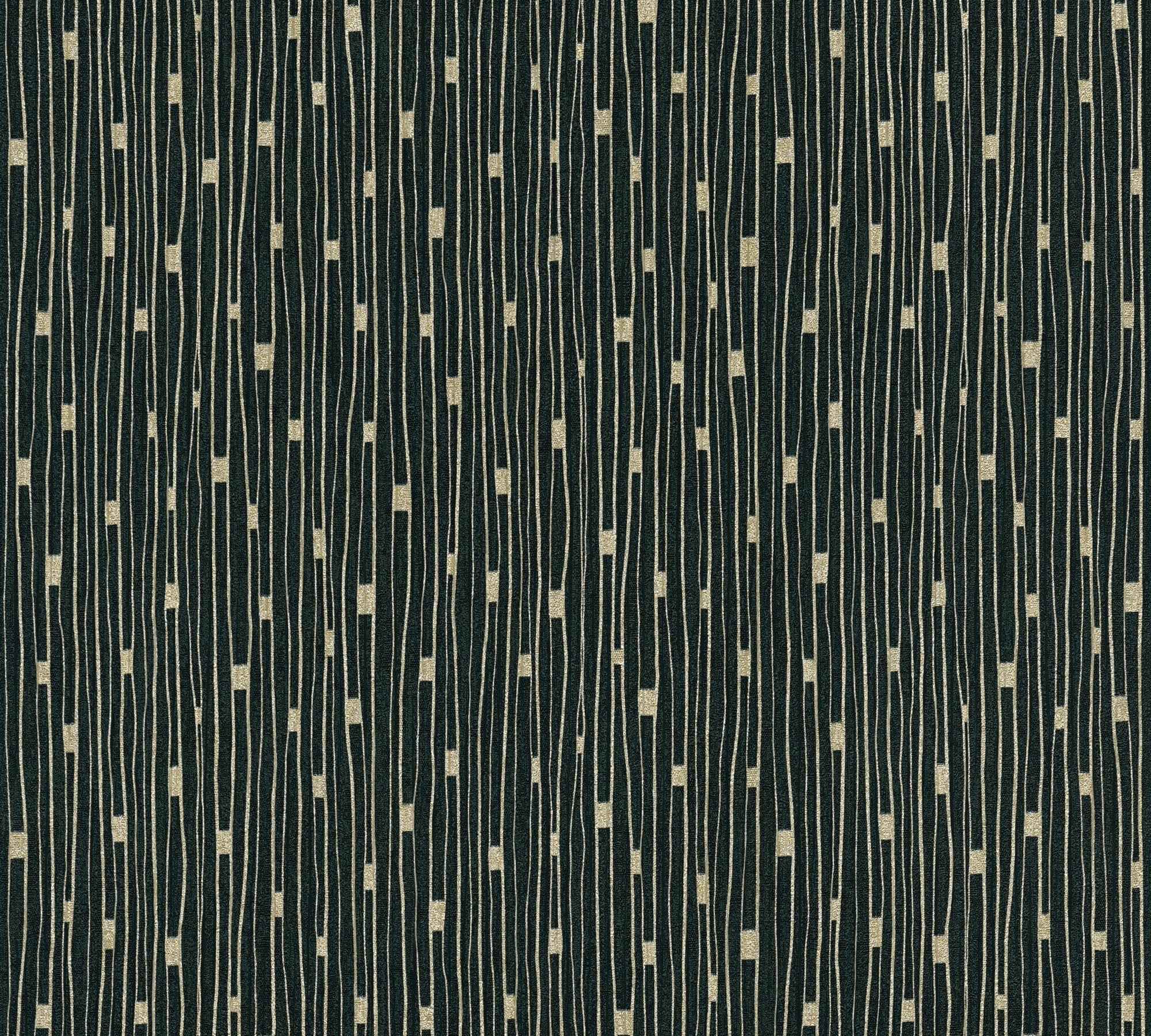 Hochwertige Vliestapete Schwarz Modern