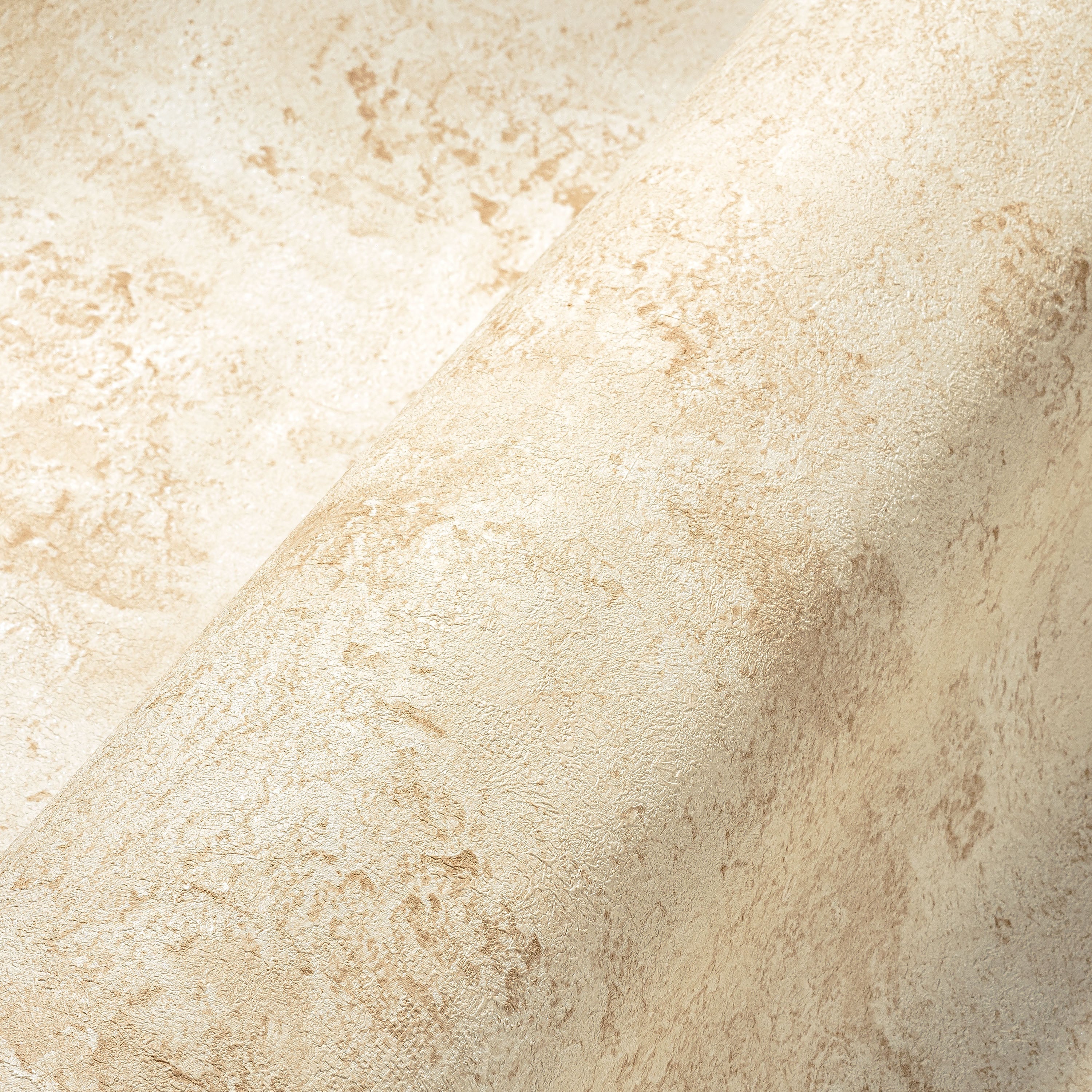 Hochwertige Vliestapete Beige Steinoptik