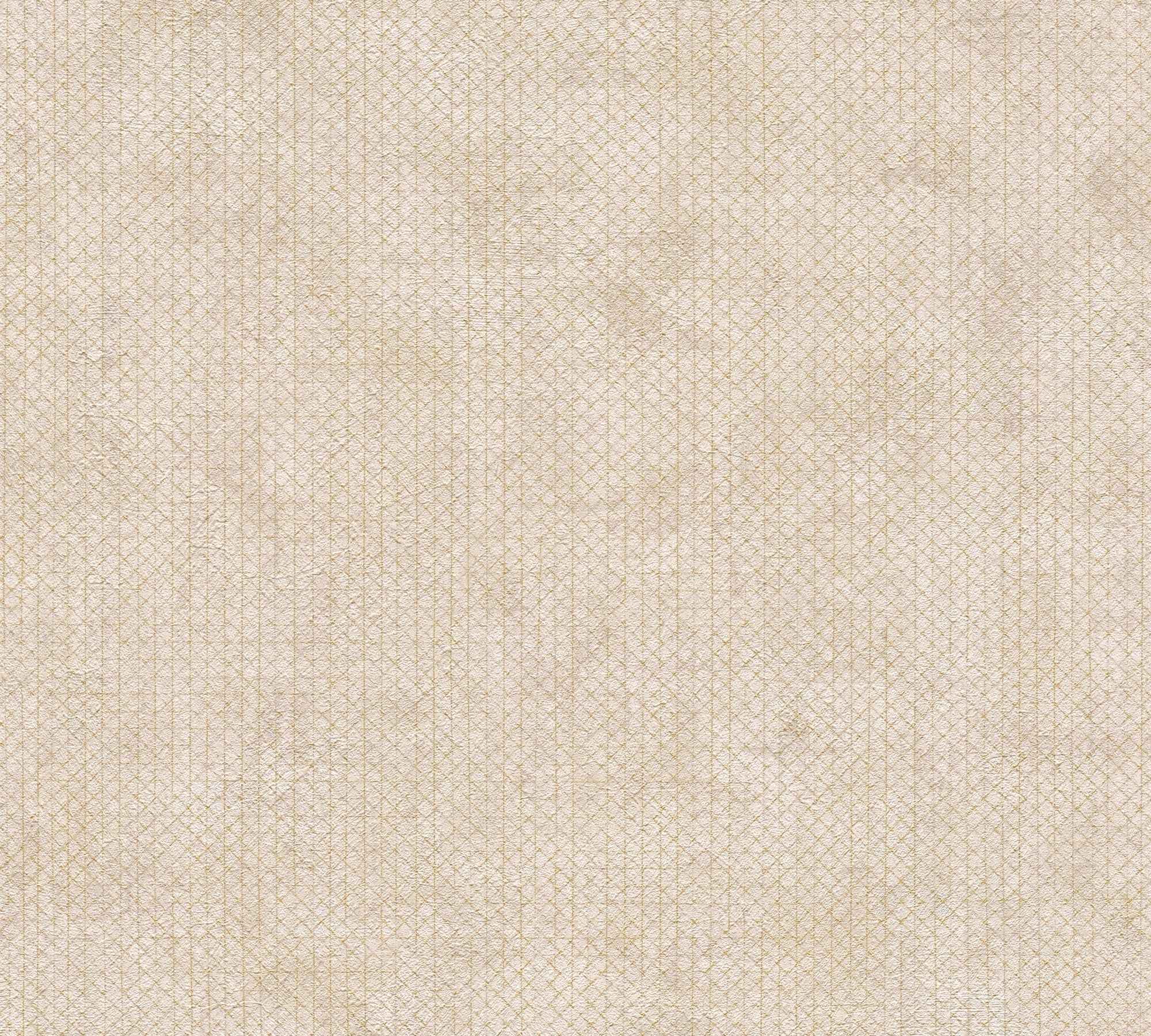 Hochwertige Vliestapete Beige Unitapete